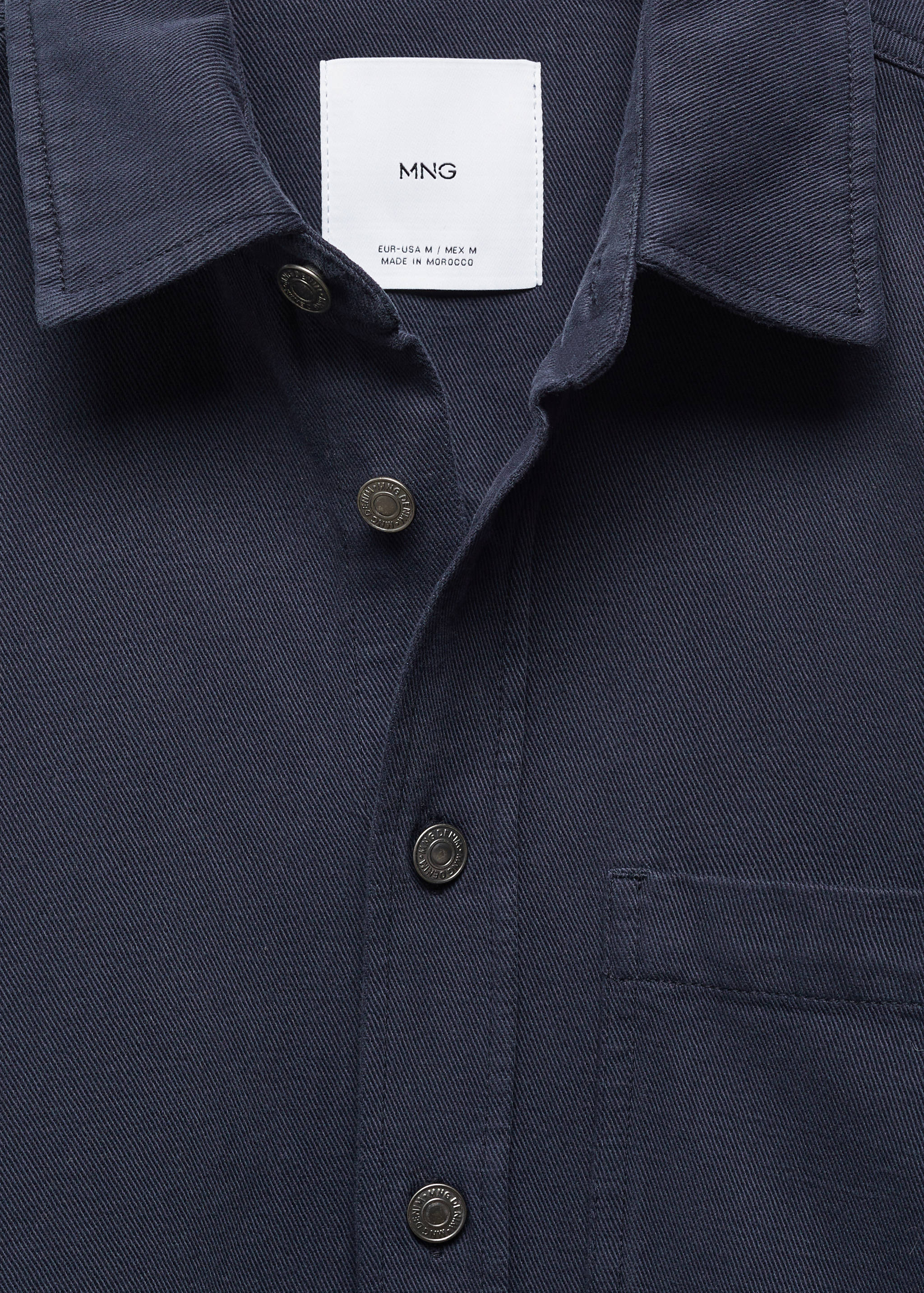 Regular-fit cotton and linen overshirt - Details of the article 8