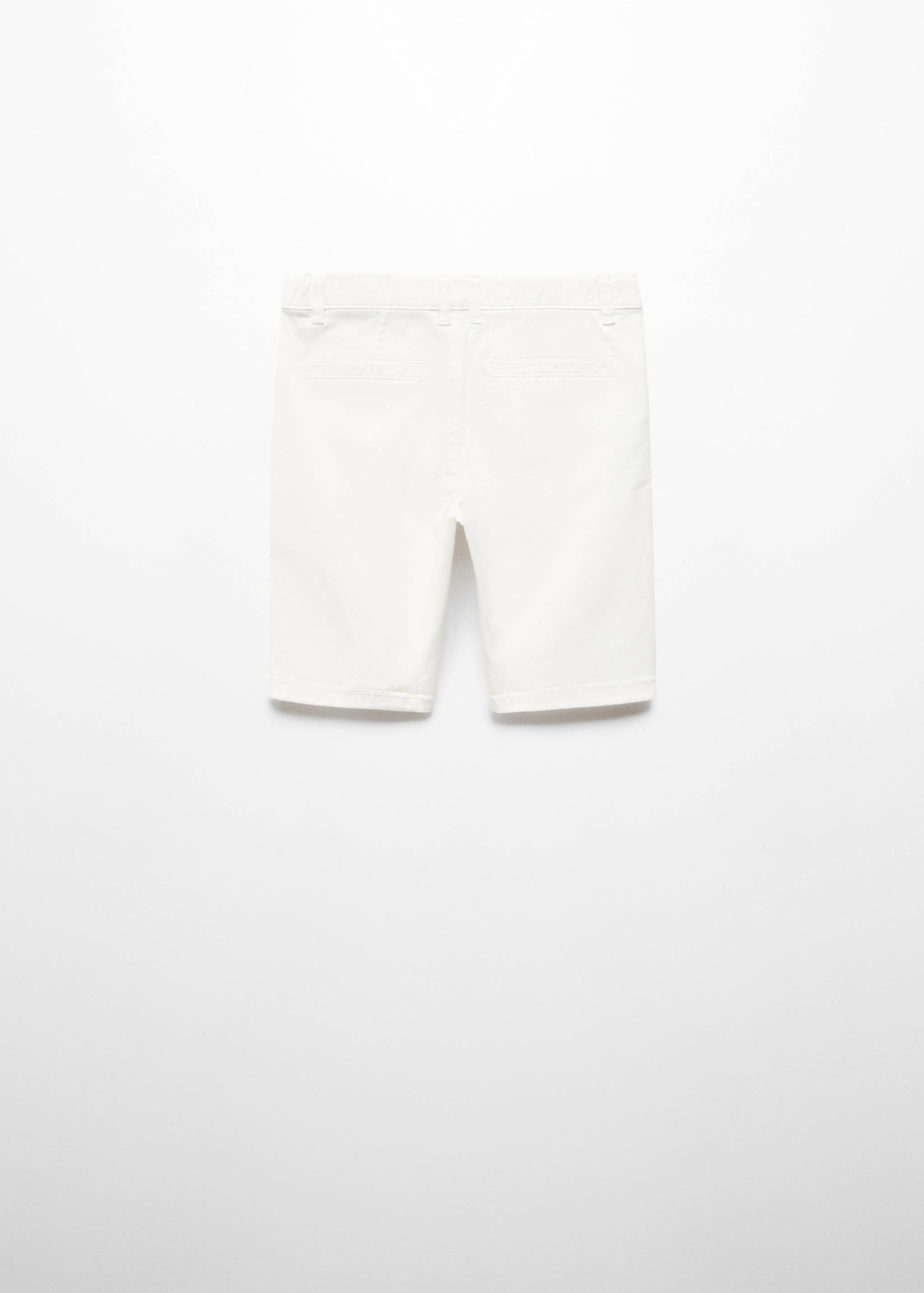 Slim-Fit-Bermudashorts im Chino-Stil aus Baumwolle - Rückseite des Artikels