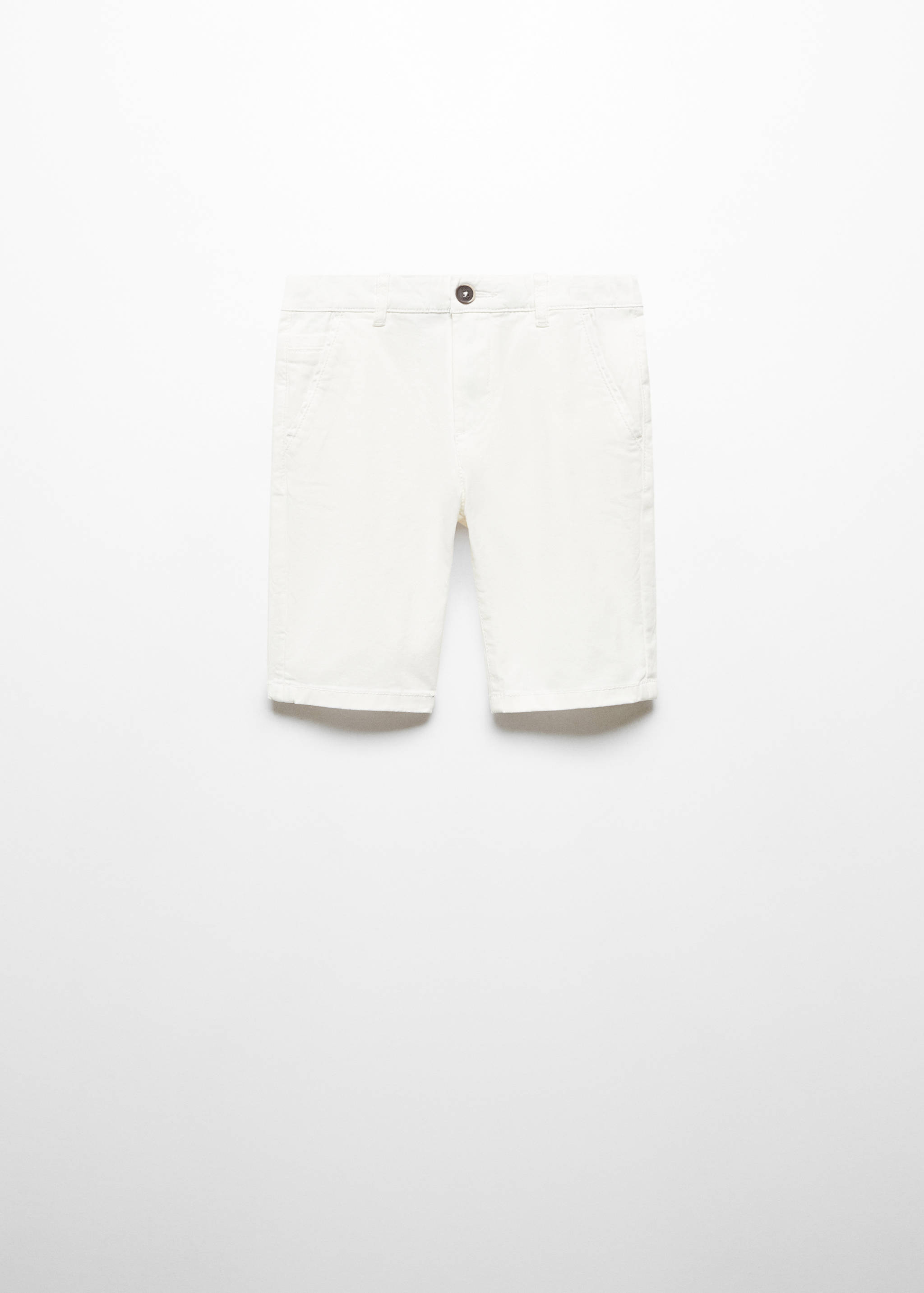 Slim-fit chino cotton bermuda shorts - Article without model