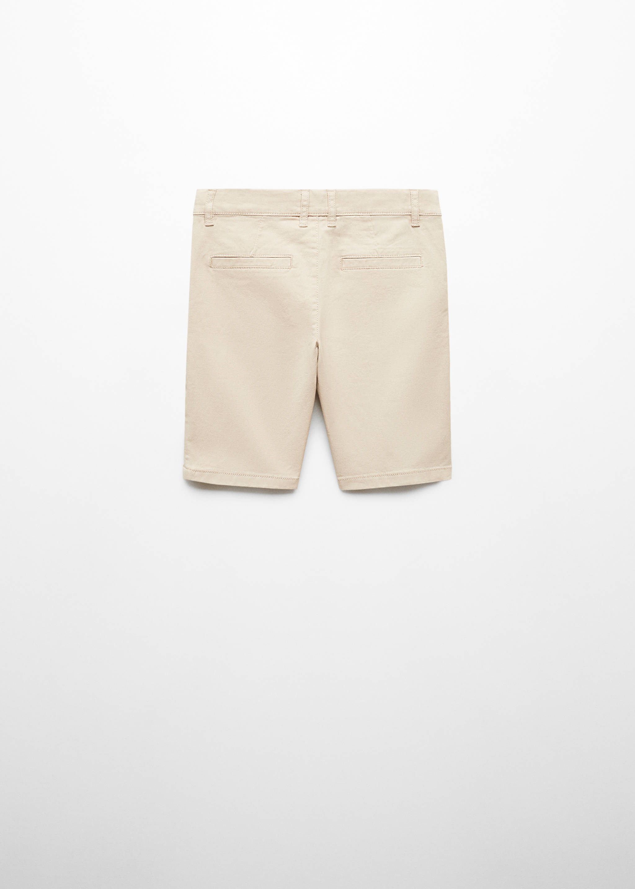 Slim-Fit-Bermudashorts im Chino-Stil aus Baumwolle - Rückseite des Artikels