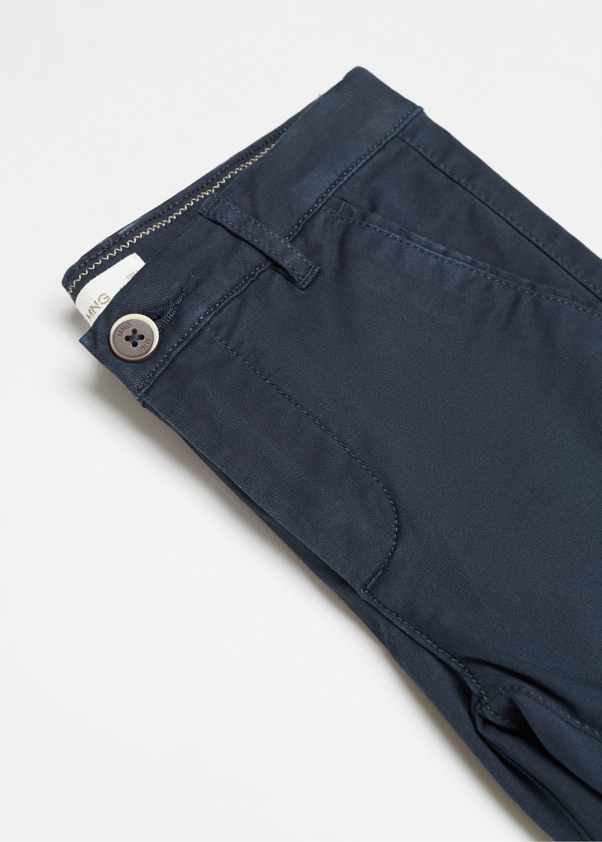 Katoenen chino slim-fit bermuda - Detail van het artikel 8