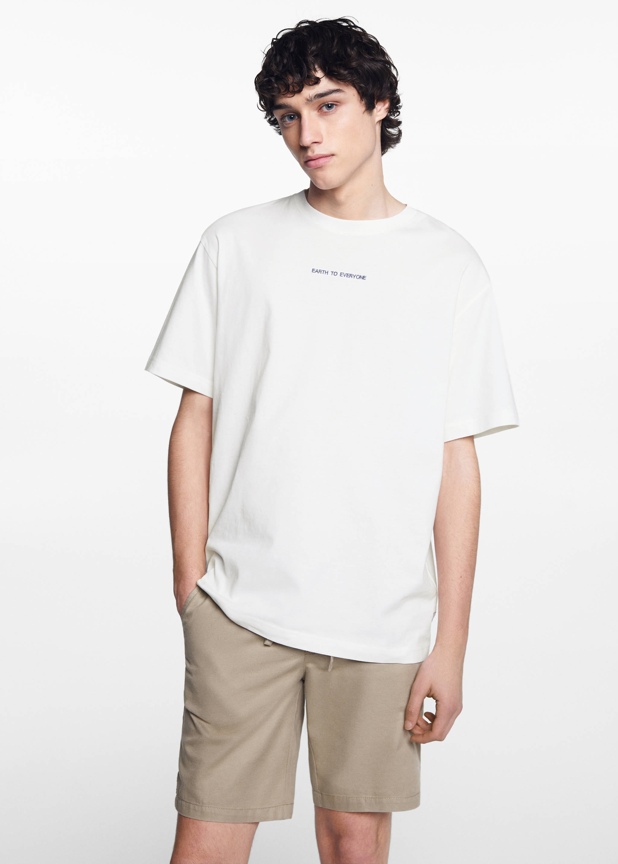 Short-sleeved printed t-shirt - Medium plane