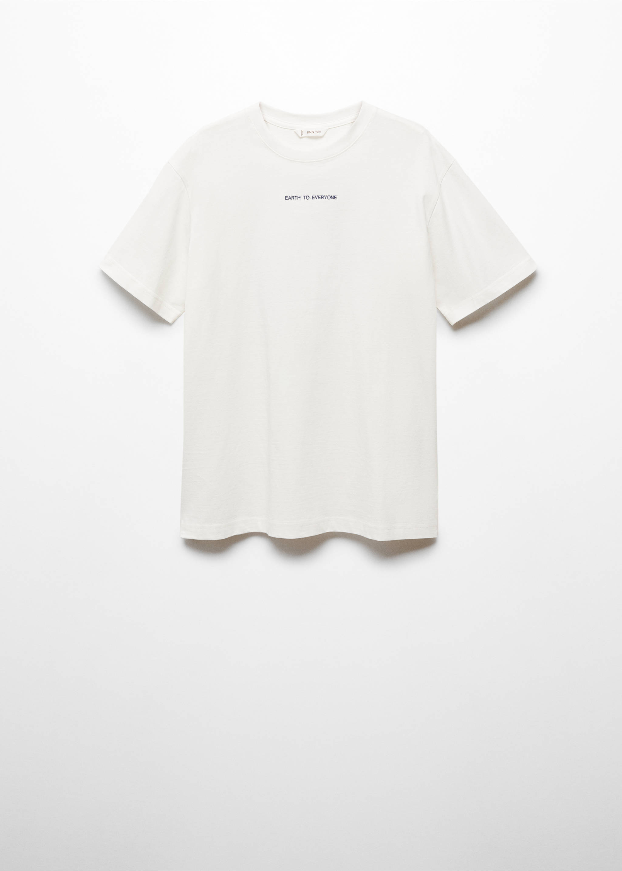 Short-sleeved printed t-shirt - Article without model, Off White. Ref: 67075142-00.