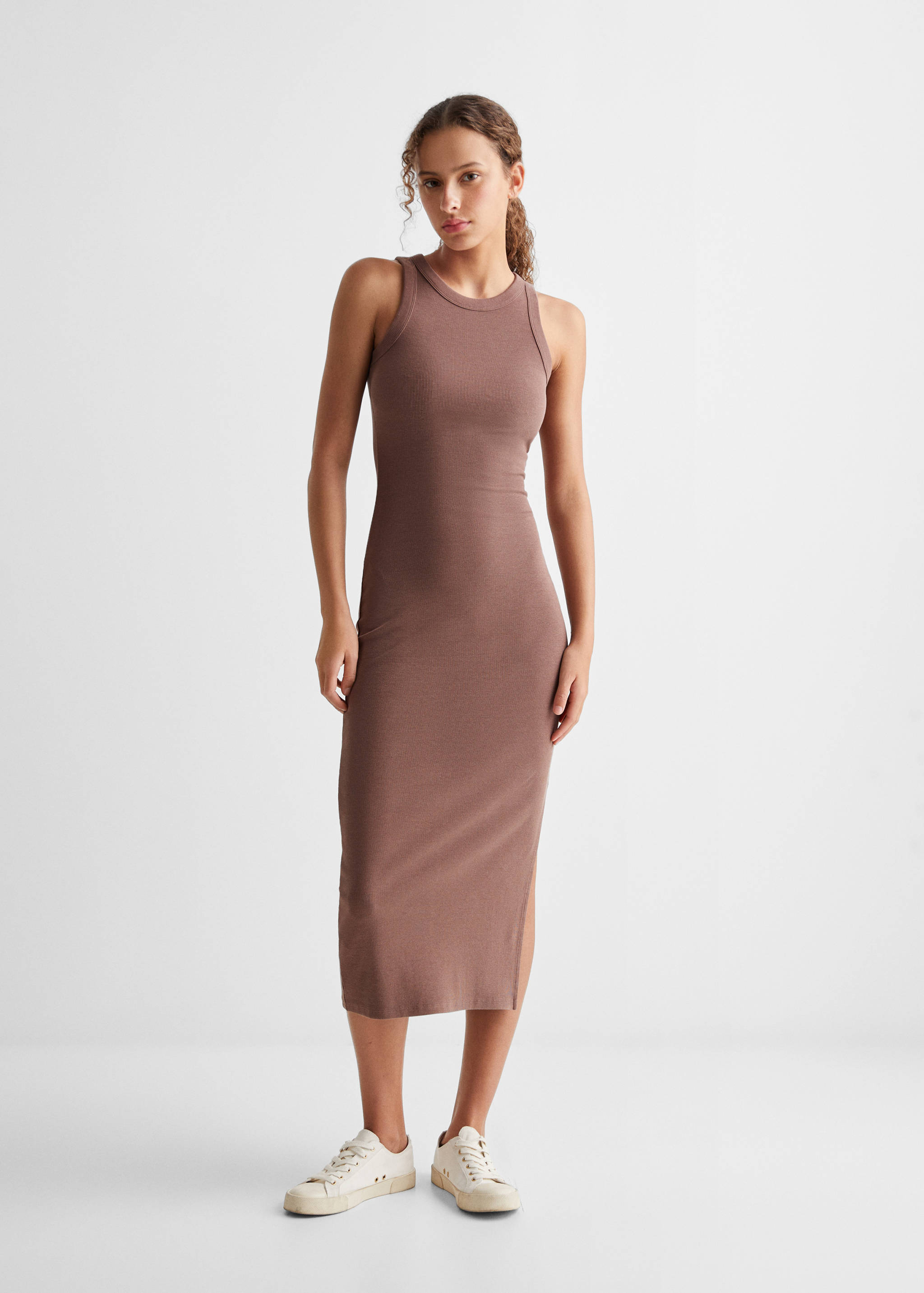 Fitted midi-dress - General plane