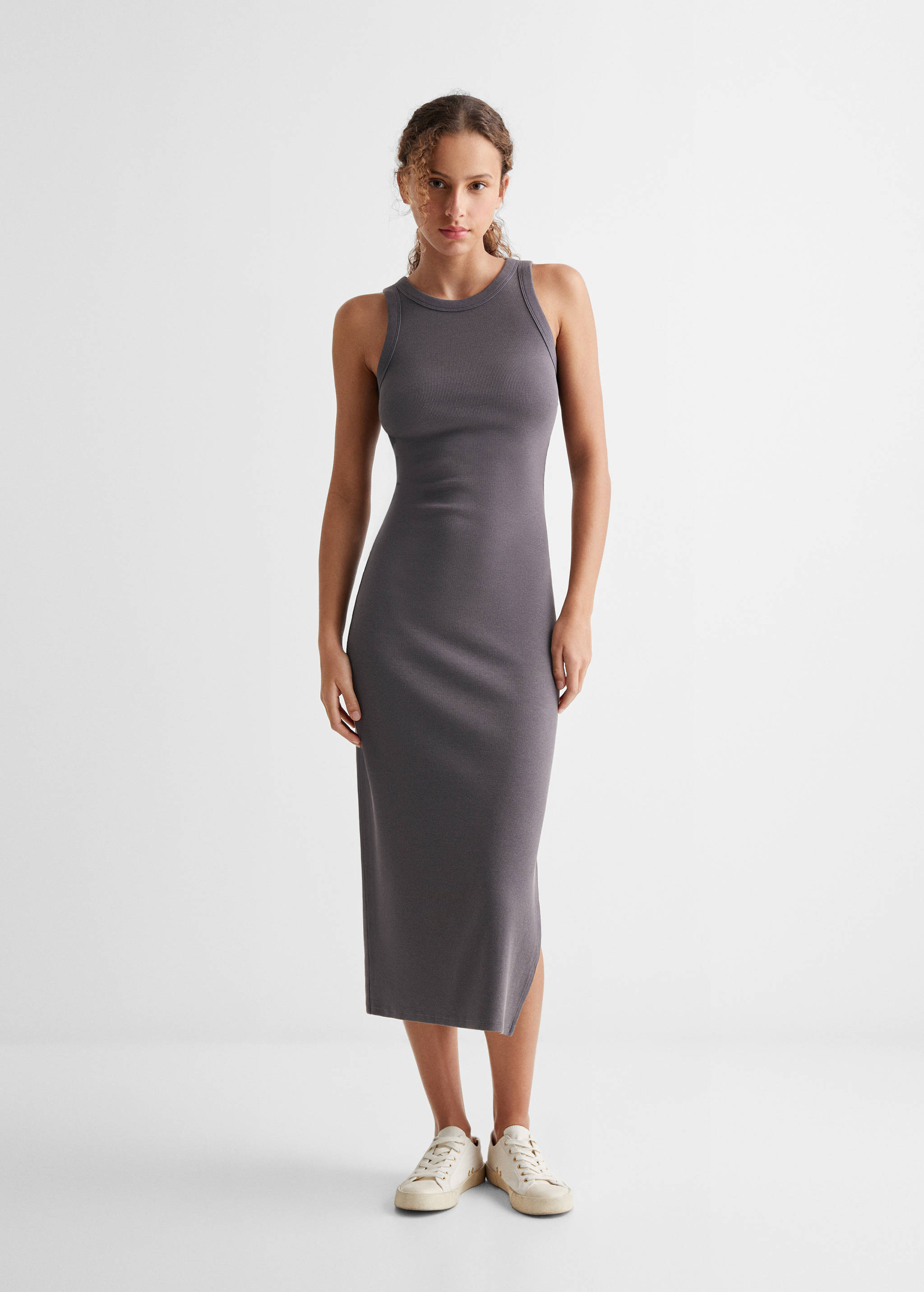 Fitted midi-dress - General plane