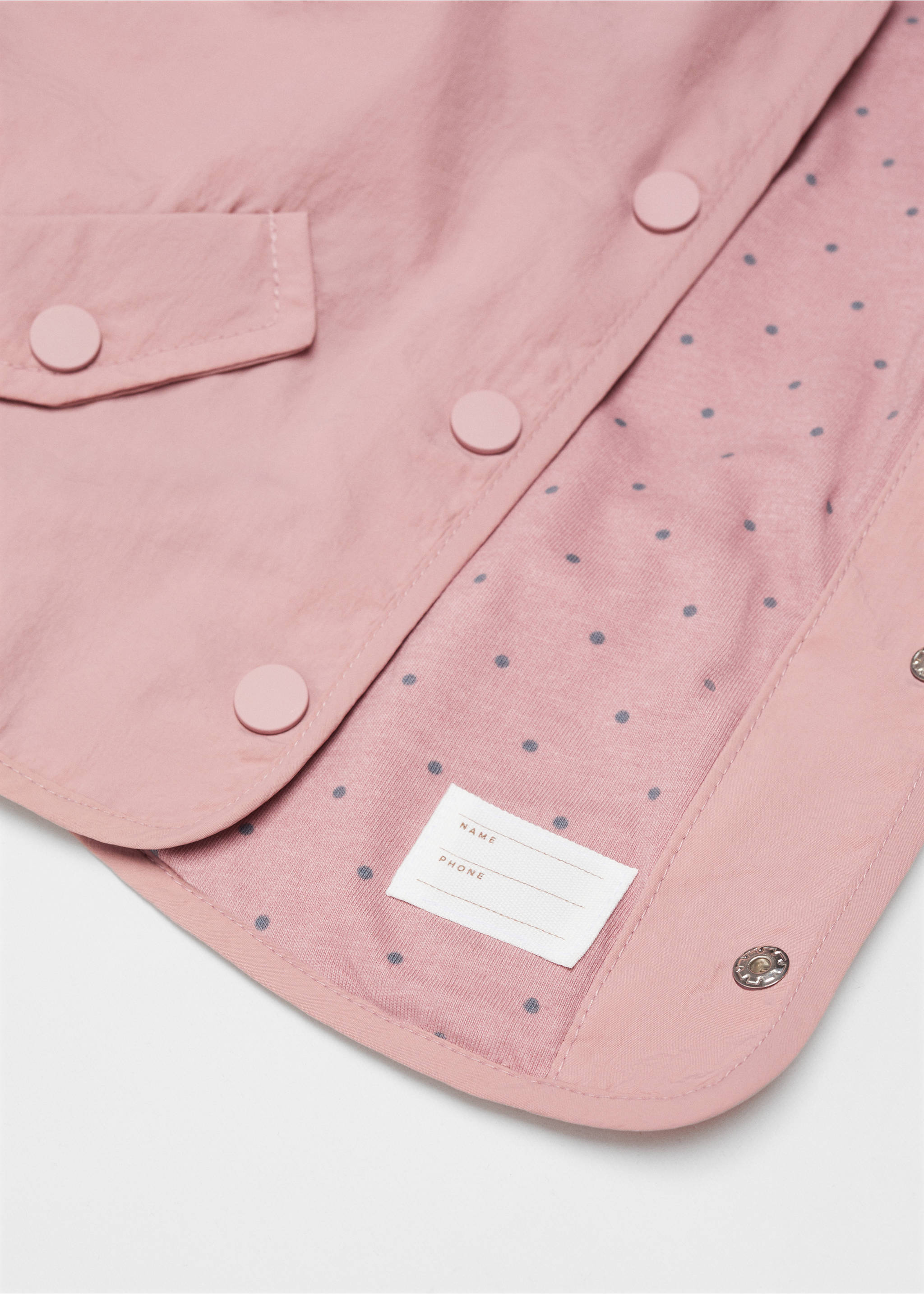 Veste poches boutons - Détail de l'article 0, Rose. Ref: 67075722-00.