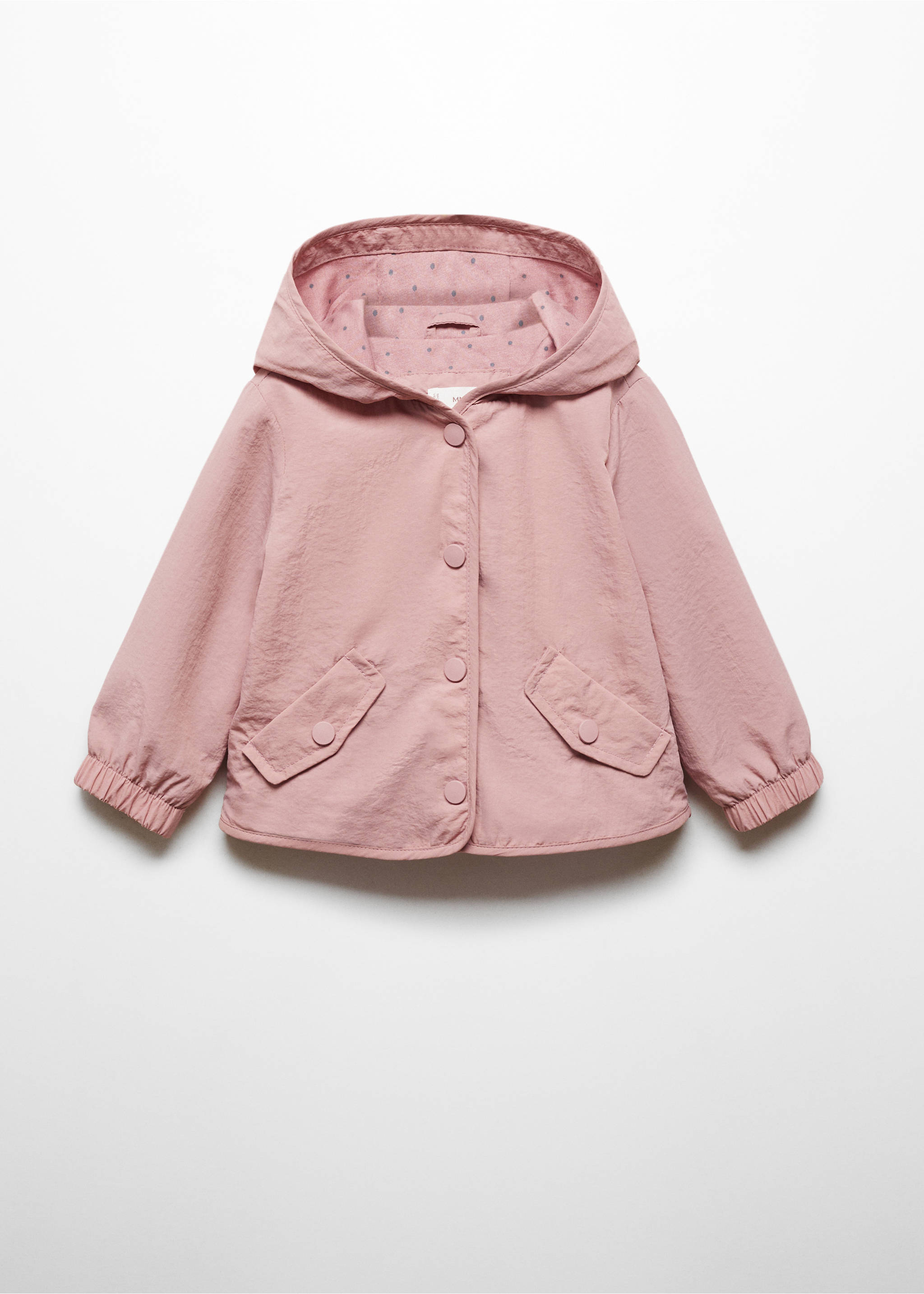 Veste poches boutons - Article sans modèle, Rose. Ref: 67075722-00.