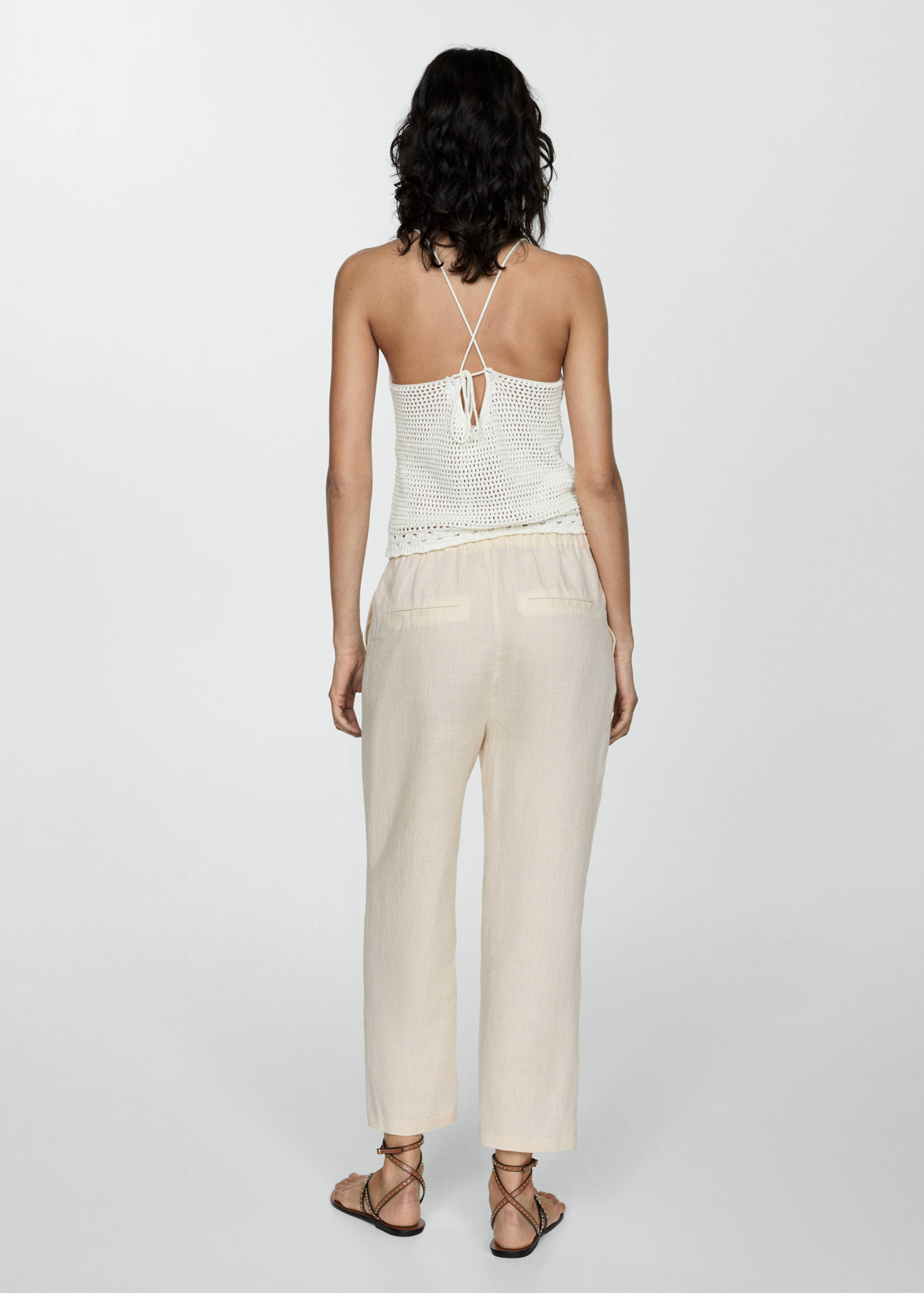 100% linen pants - Reverse of the article