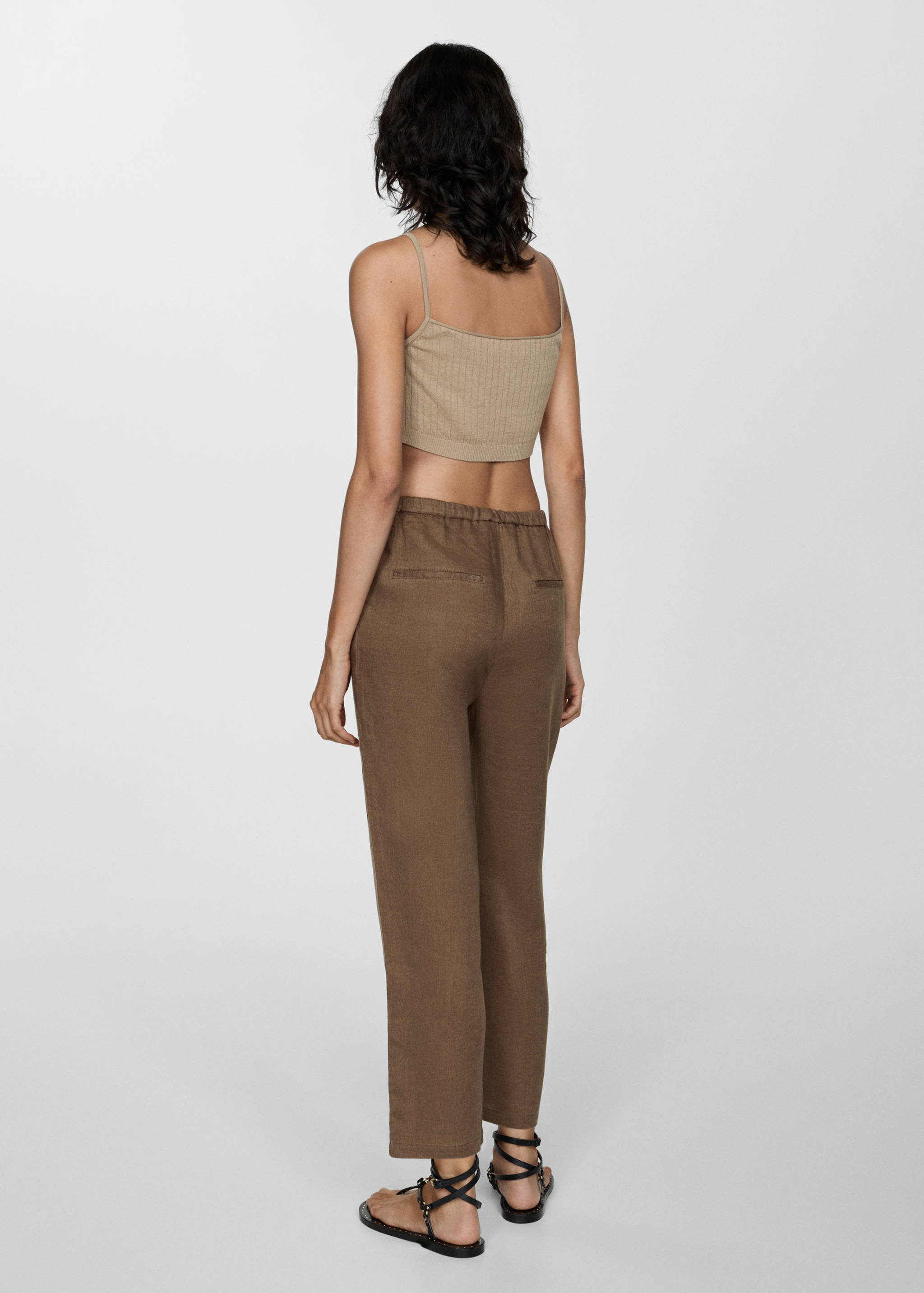 100% linen pants - Reverse of the article