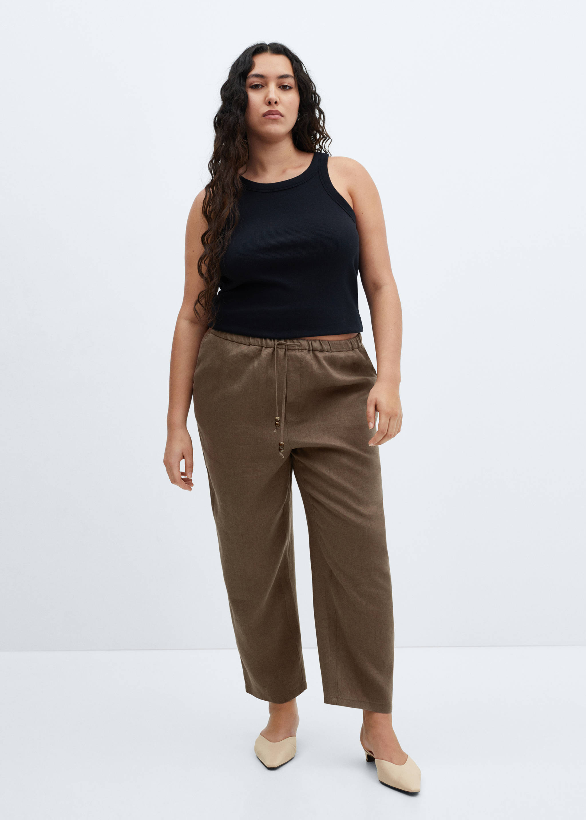 100% linen pants - Details of the article 3