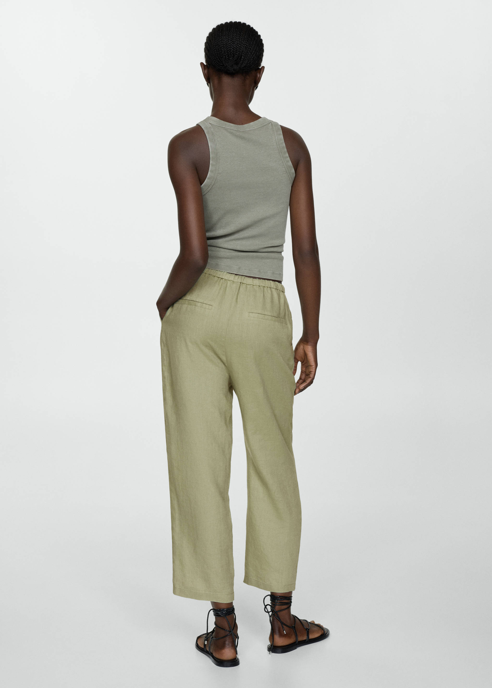 100% linen pants - Reverse of the article
