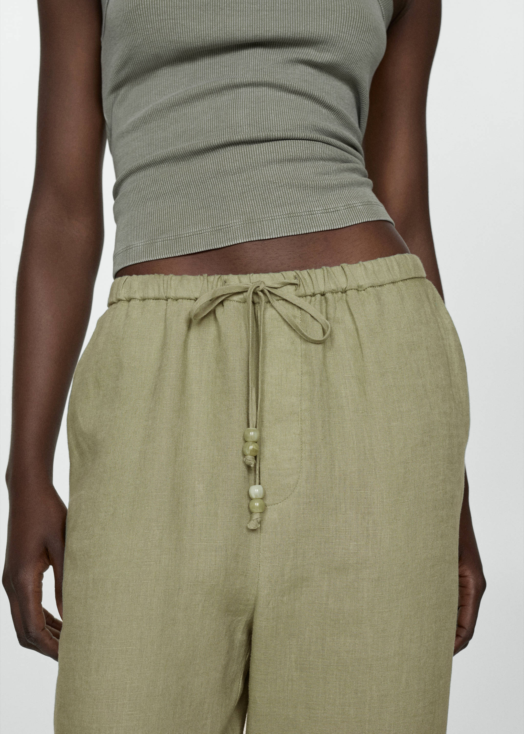 100% linen pants - Details of the article 6