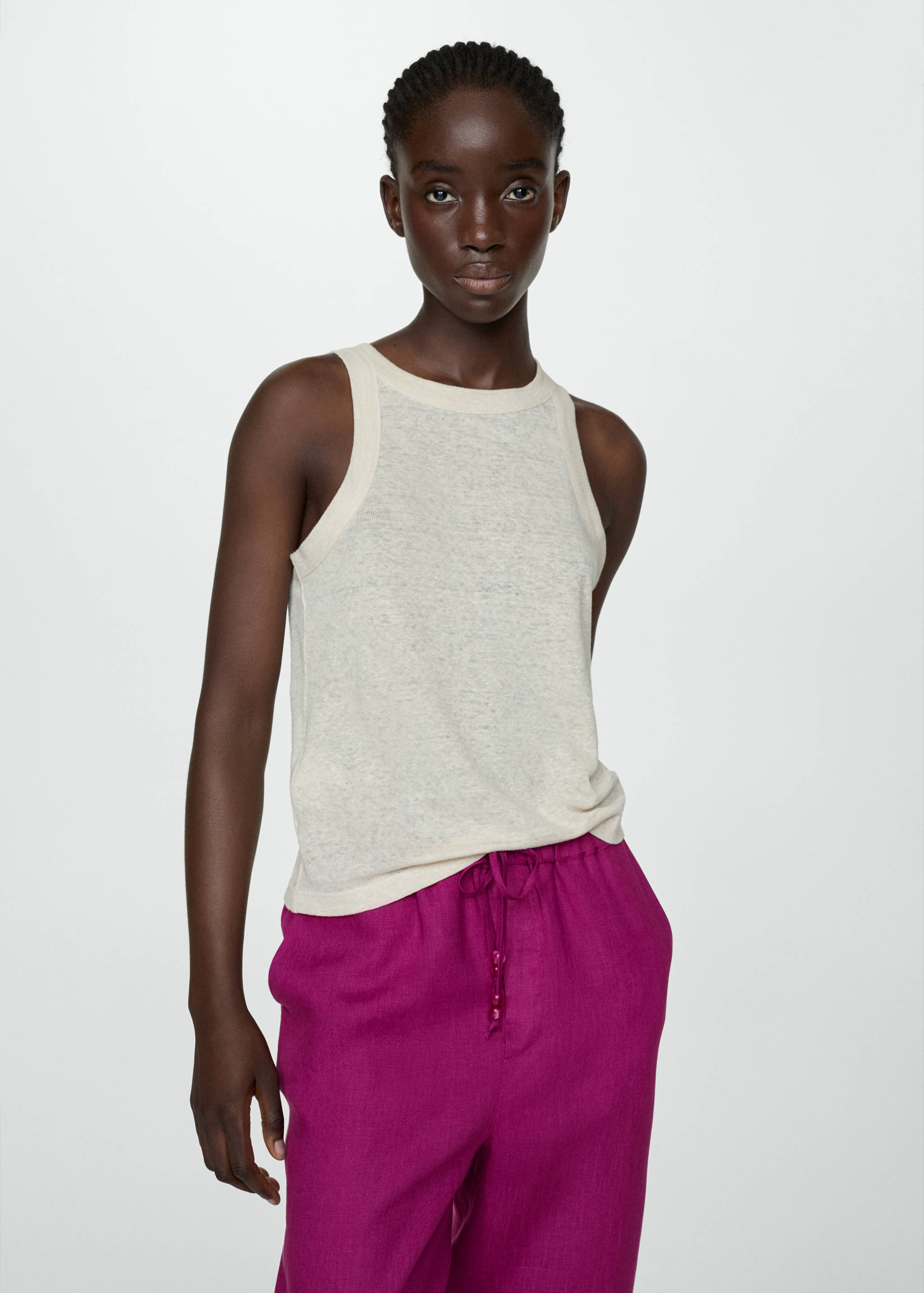 100% linen pants - Details of the article 1