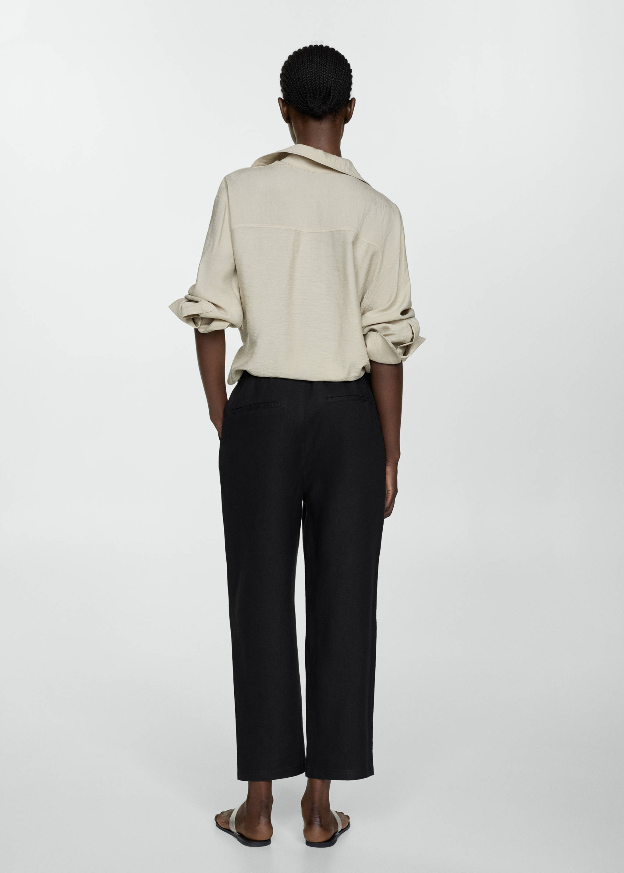 100% linen pants - Reverse of the article