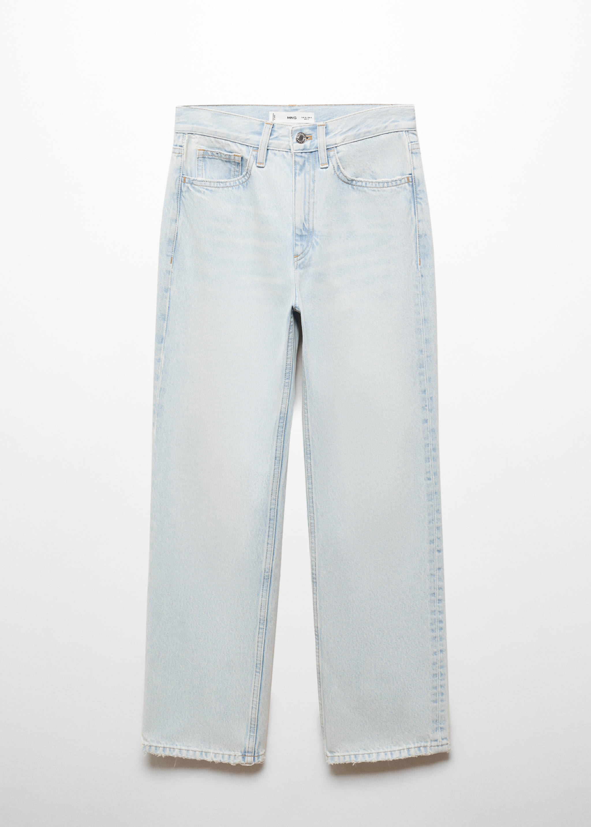 Jeans rectos tiro medio - Artículo sin modelo