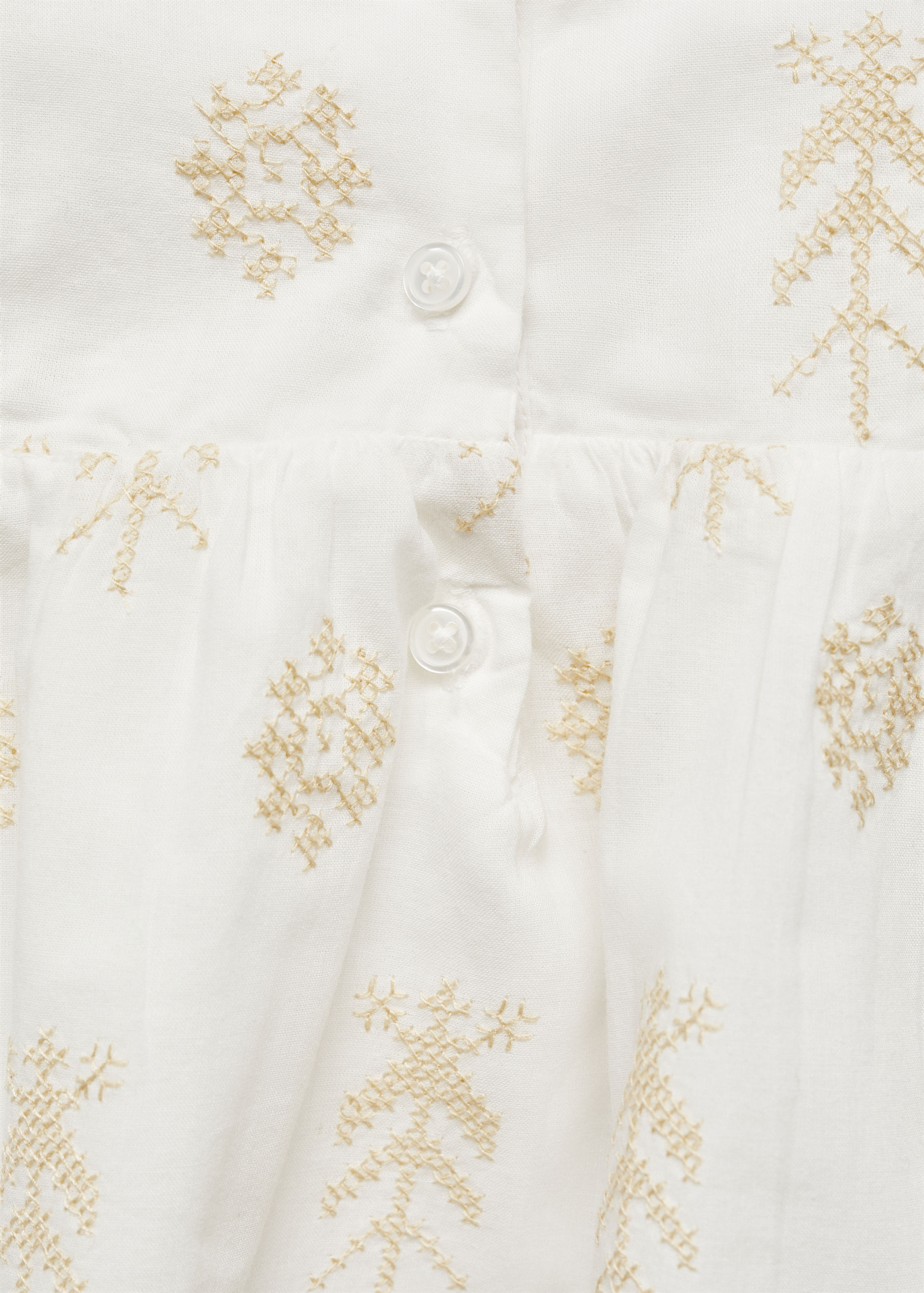 Ruffled embroidered blouse - Details of the article 0