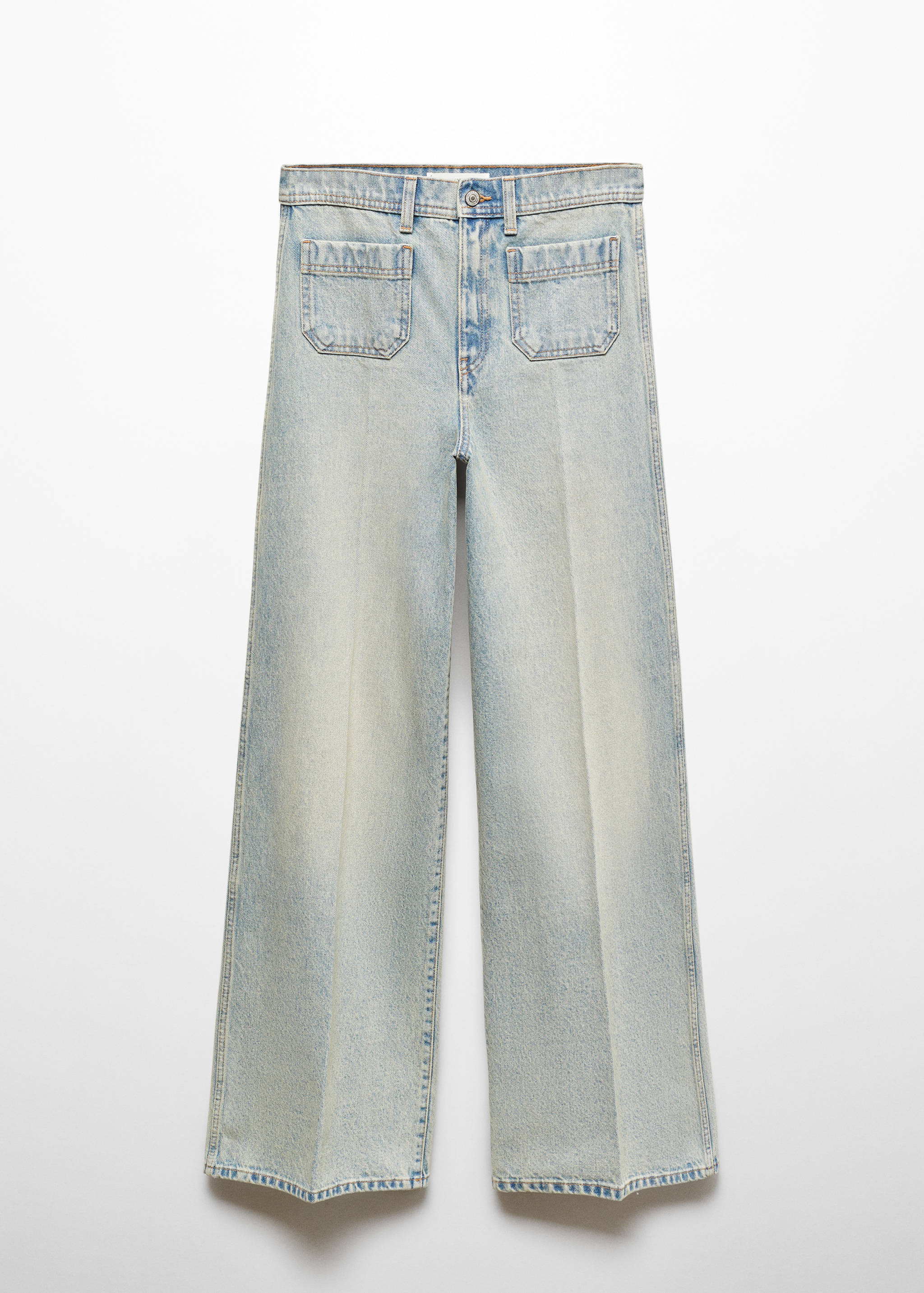 Wide leg jeans with pockets - Article without model