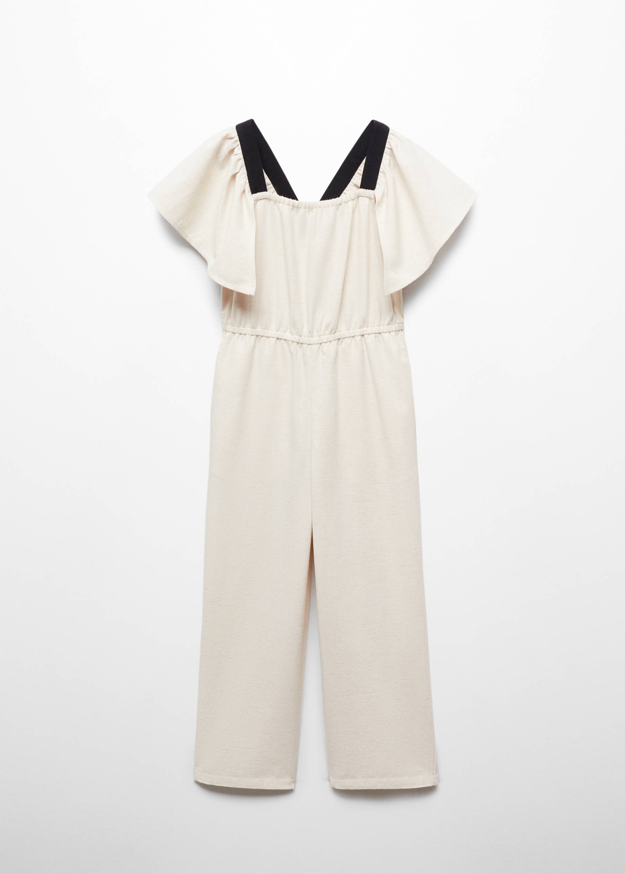 Kombinezon lniany z falbanką - Artykuł bez modela/modelki