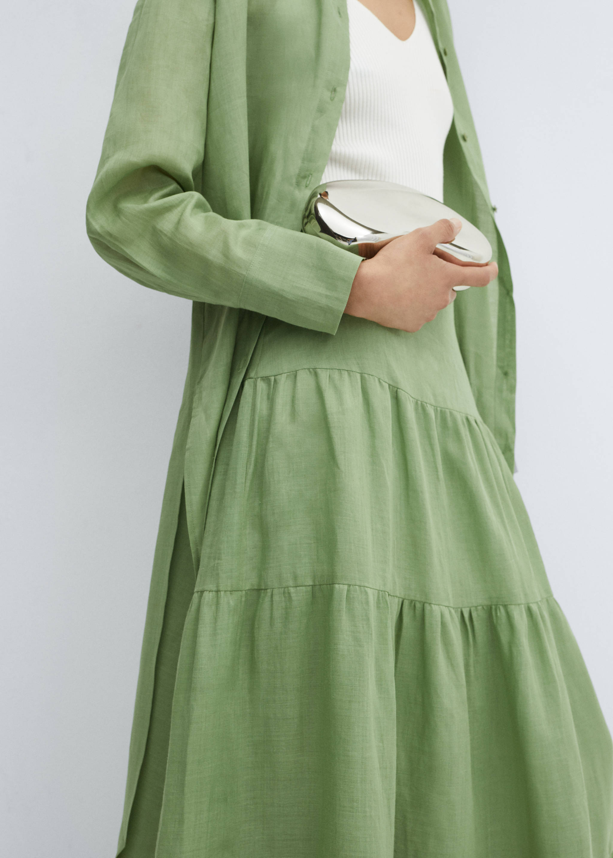 Ramie maxi-skirt - Details of the article 3