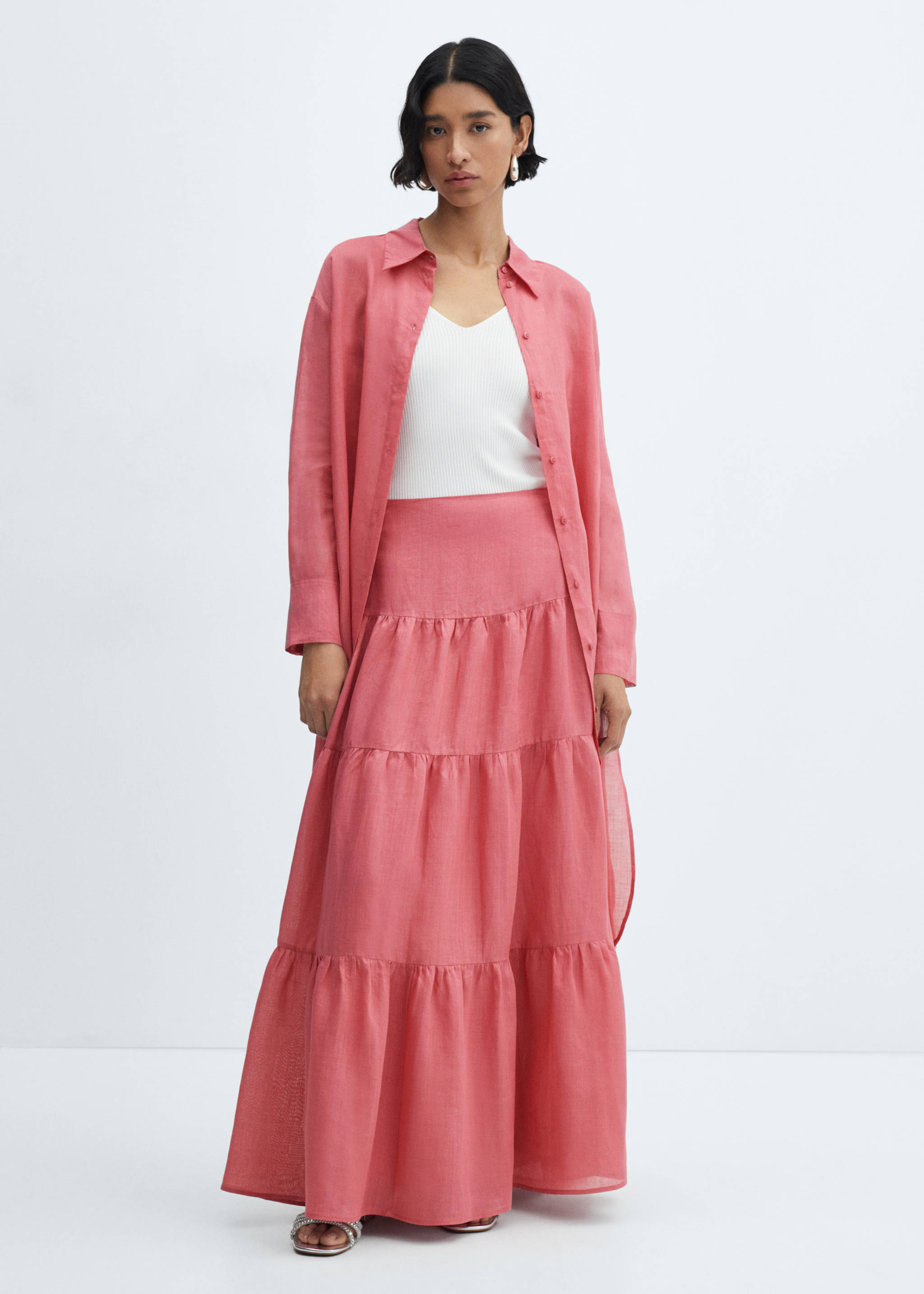 Ramie maxi-skirt - General plane