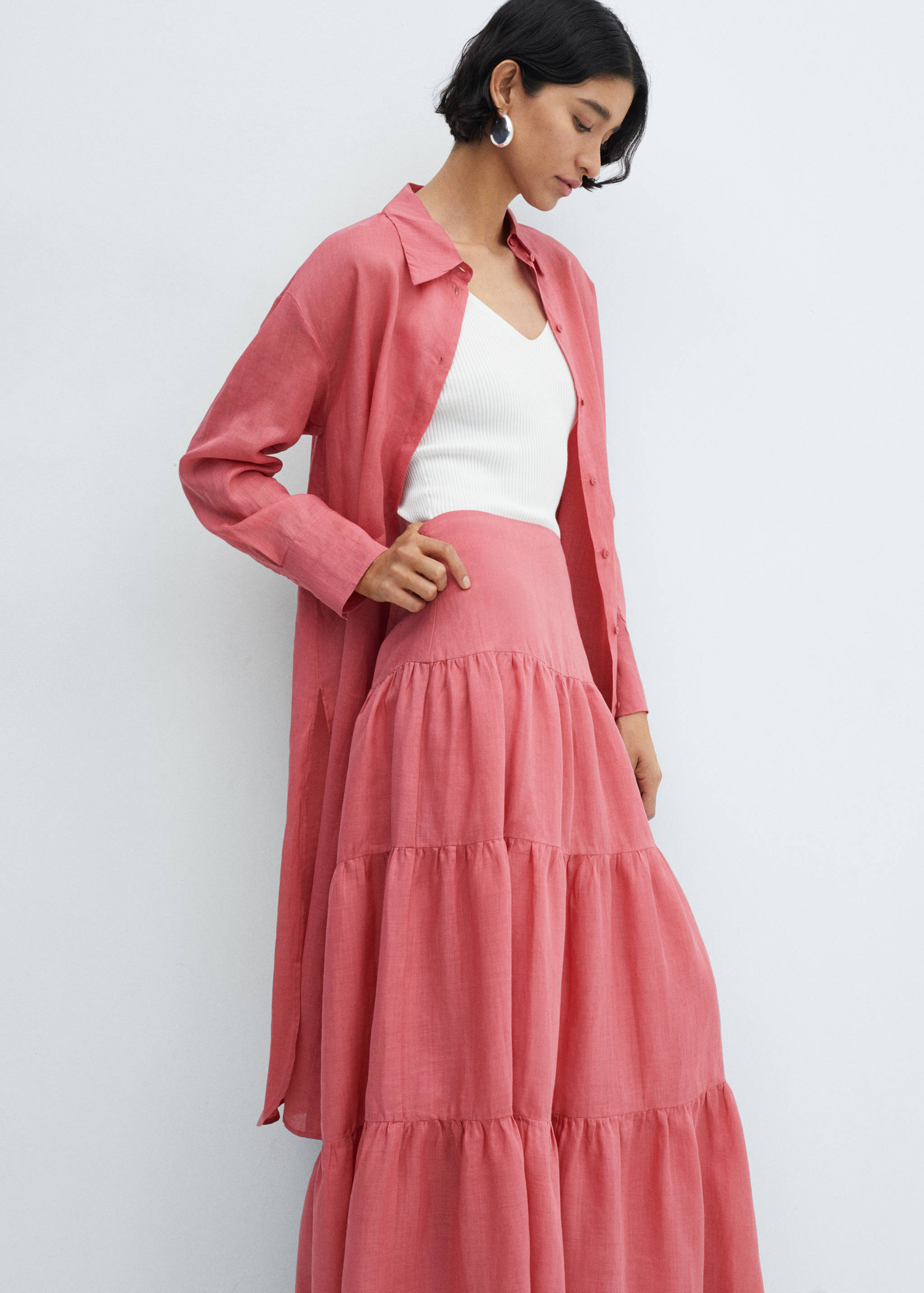 Ramie maxi-skirt - Details of the article 2