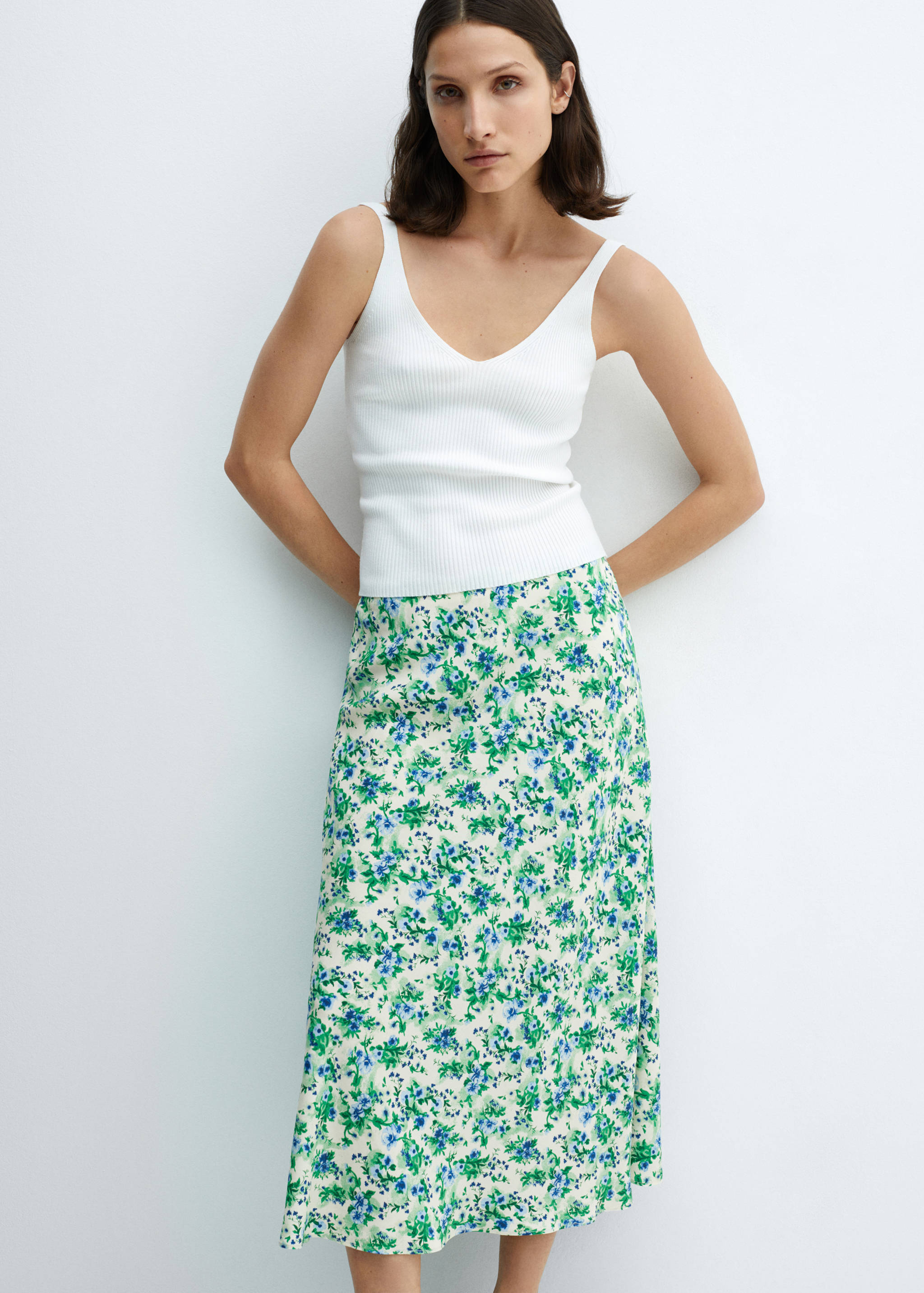 Faldilla setinada estampada - Detall de l'article 1