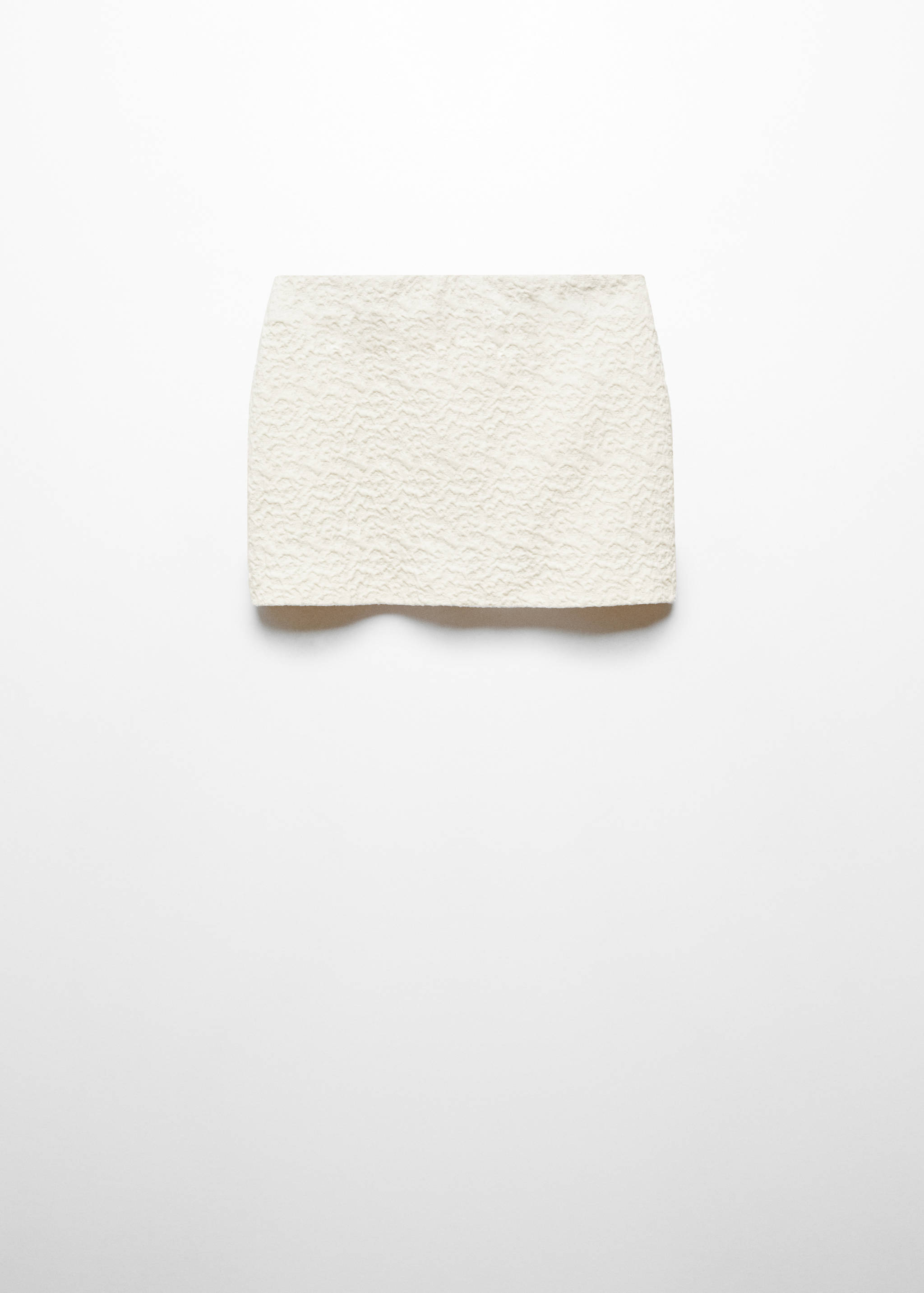 Texturerad bomull kjol - Artikel utan modell