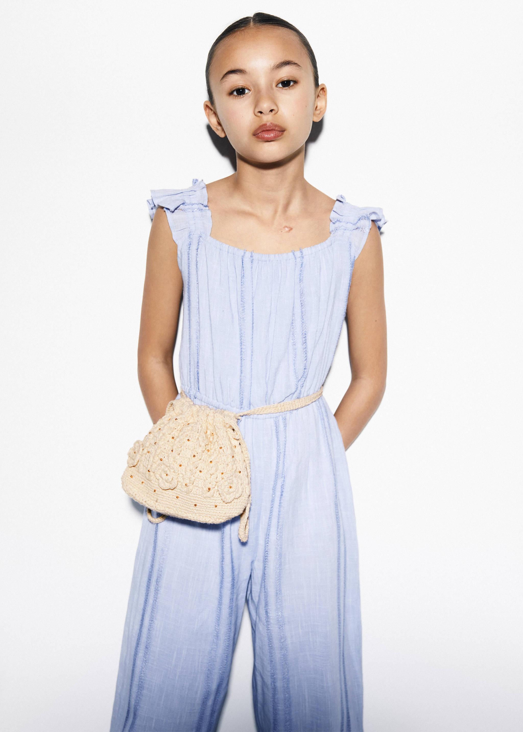 Floral crochet bag - General plane