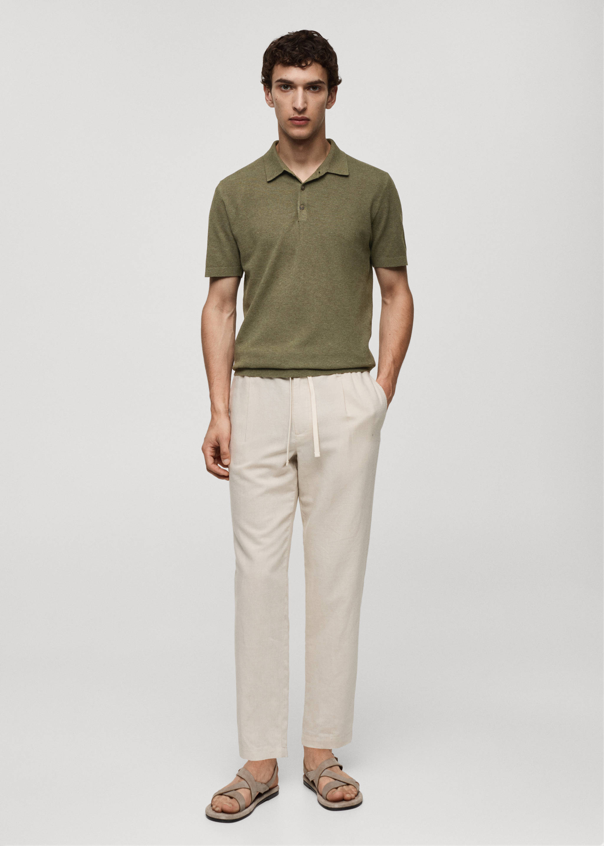 Polo punto manga corta - Plano general