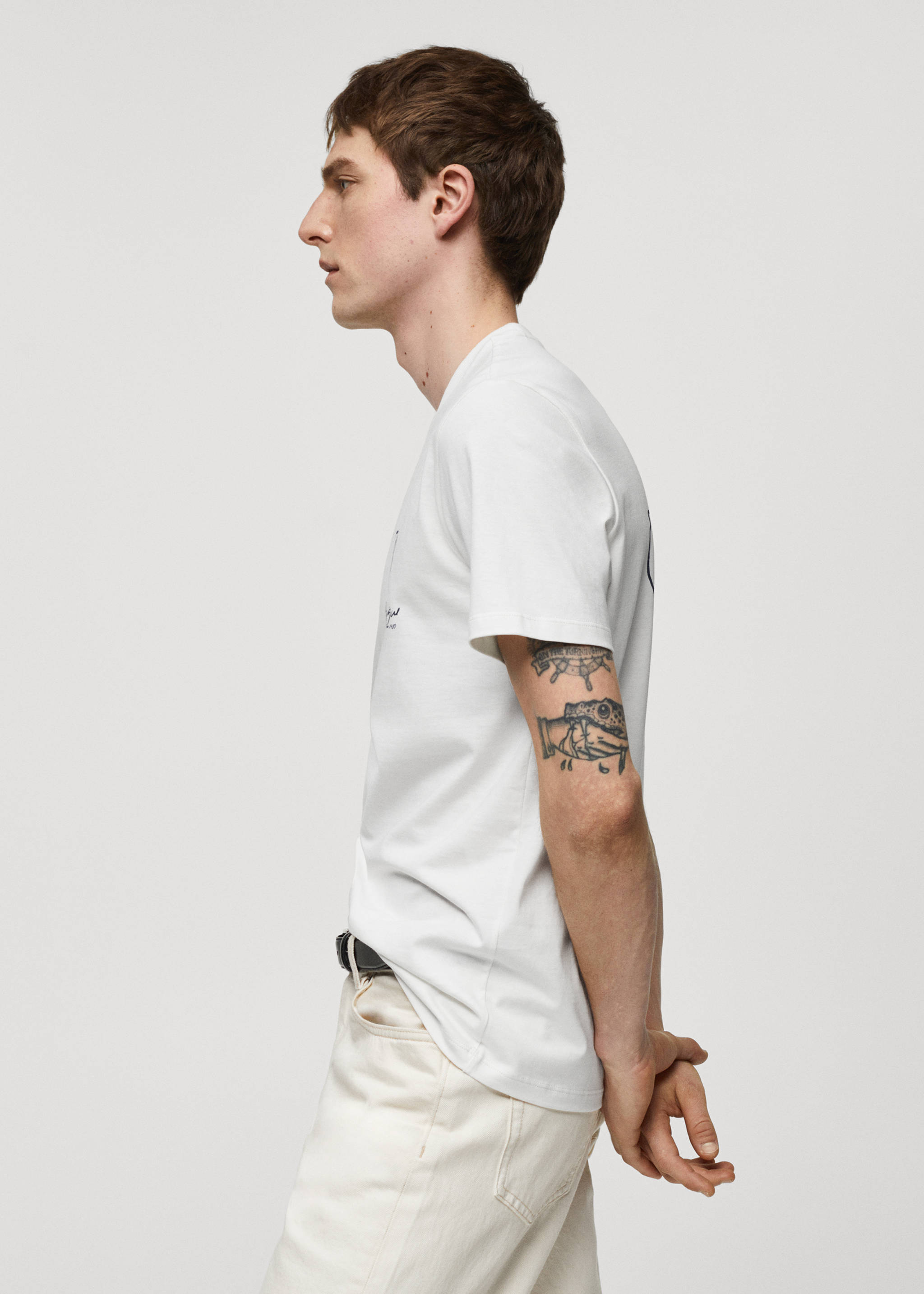 Tričko s detailem potisku 100% bavlna - Detail zboží 2