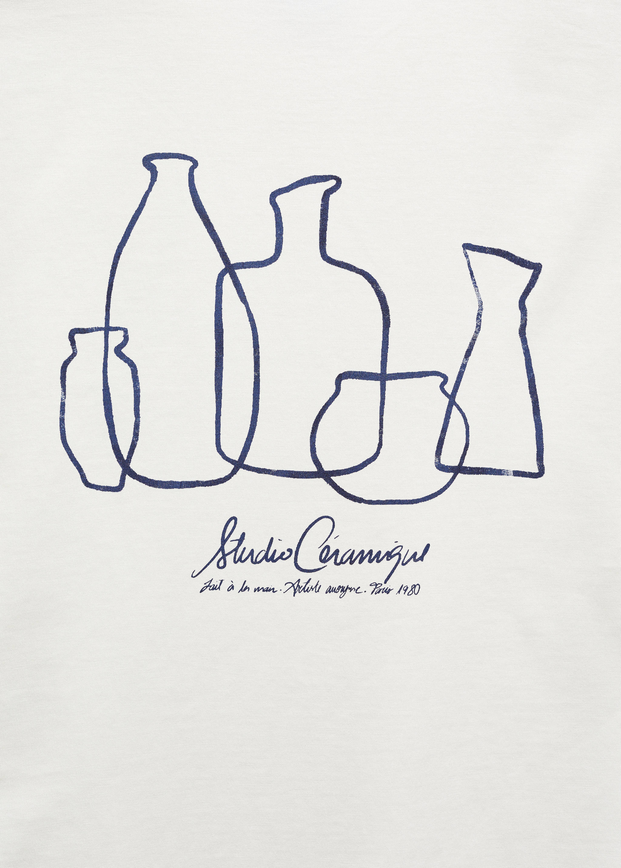 Tričko s detailem potisku 100% bavlna - Detail zboží 8