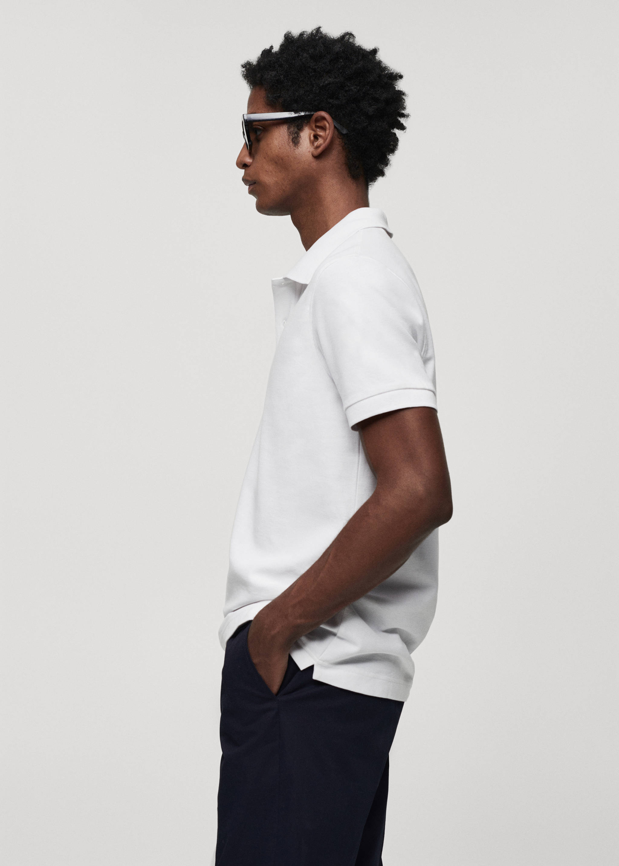 100% cotton pique polo shirt - Details of the article 2