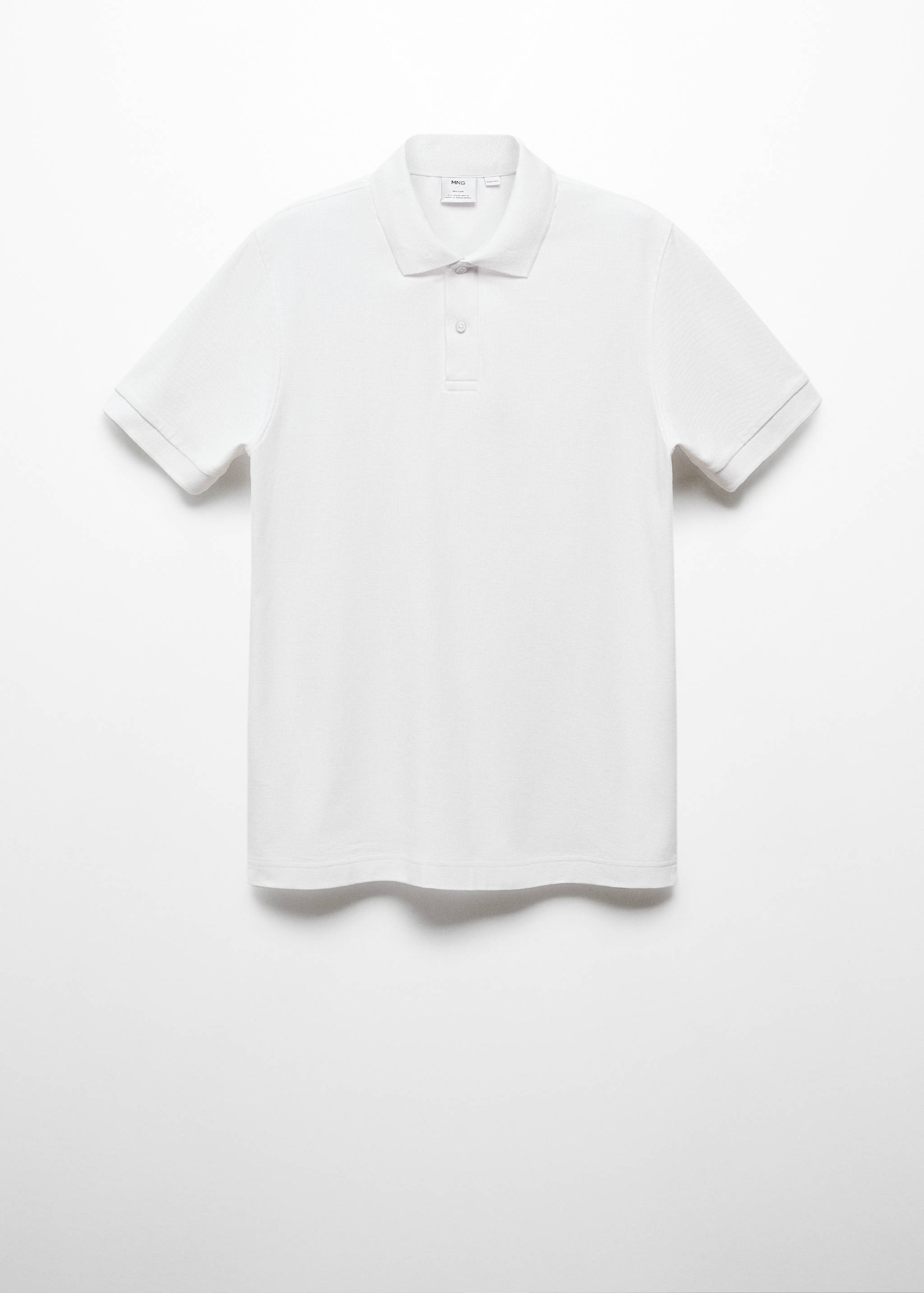 100% cotton pique polo shirt - Article without model