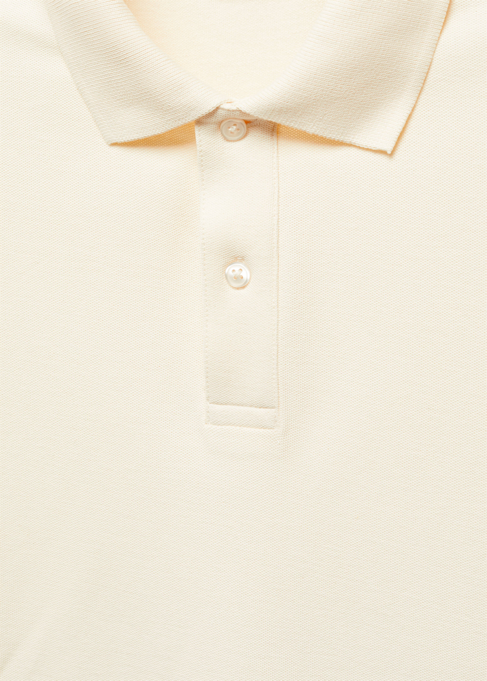 100% cotton pique polo shirt - Details of the article 8