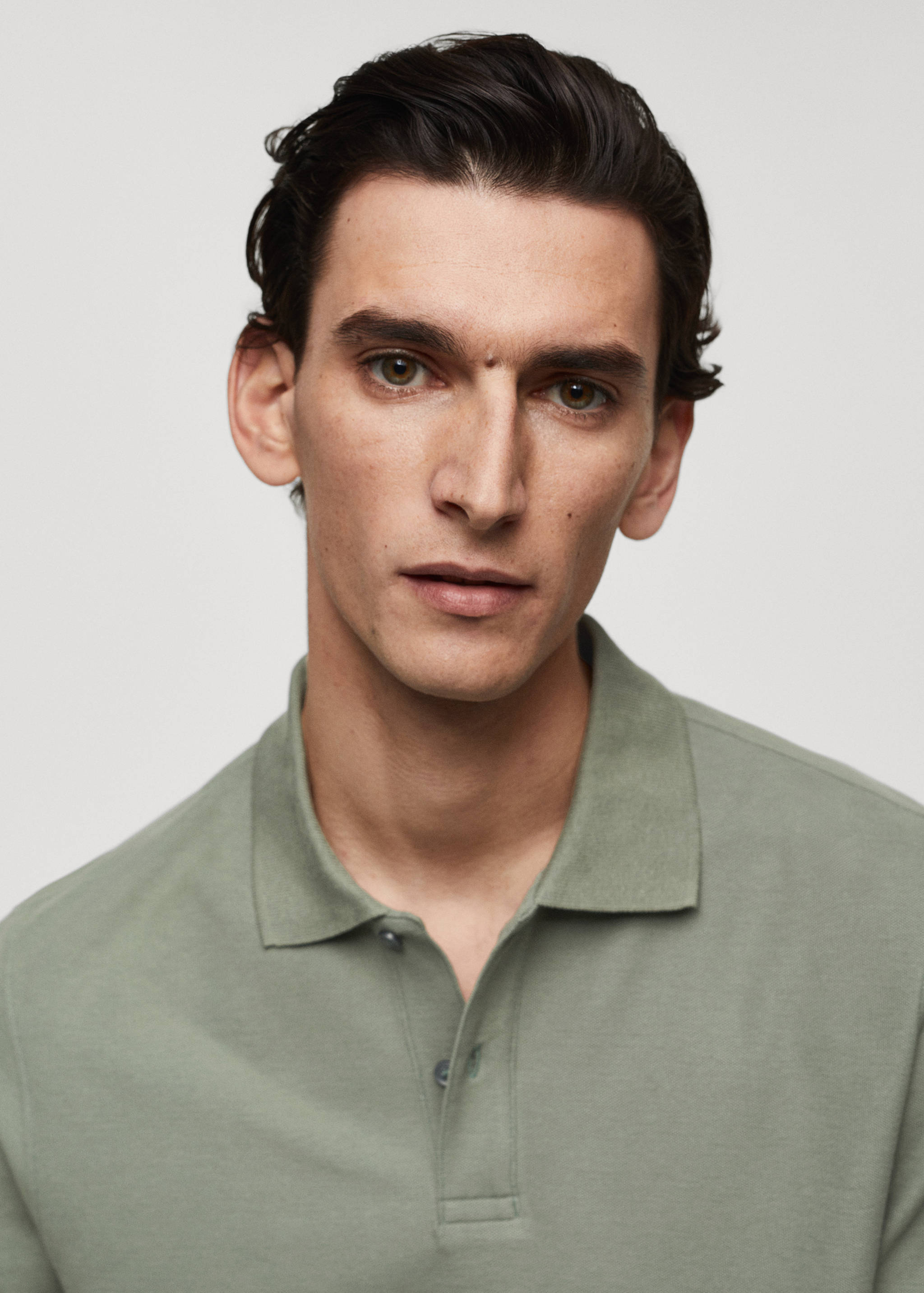 100% cotton pique polo shirt - Details of the article 1