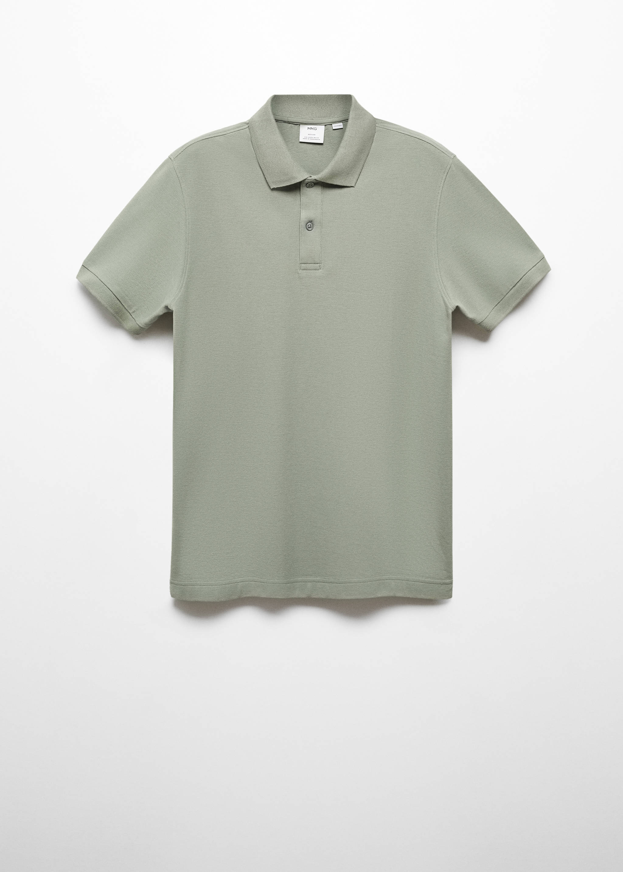 100% cotton pique polo shirt - Article without model