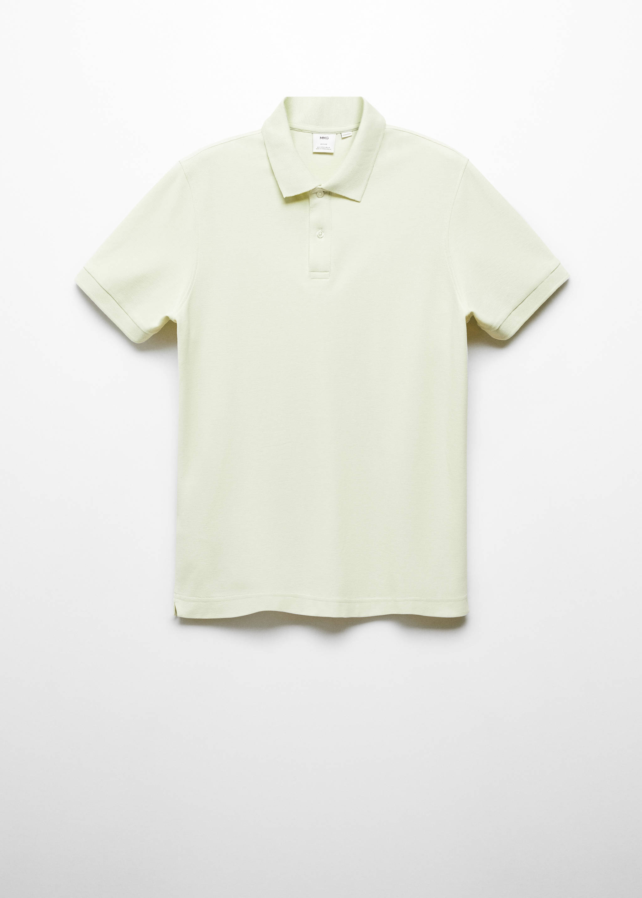 100% cotton pique polo shirt - Article without model