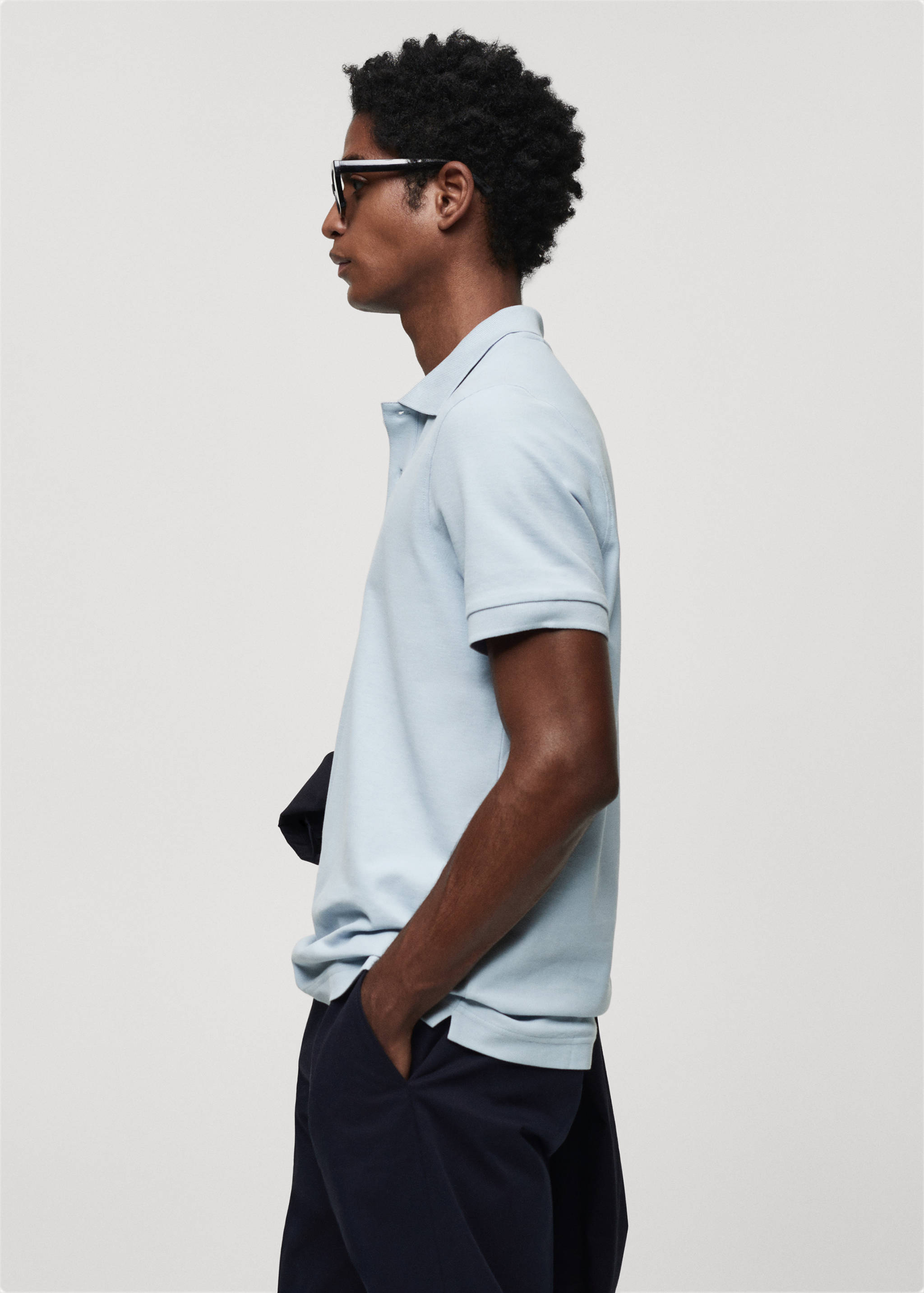 100% cotton pique polo shirt - Details of the article 2