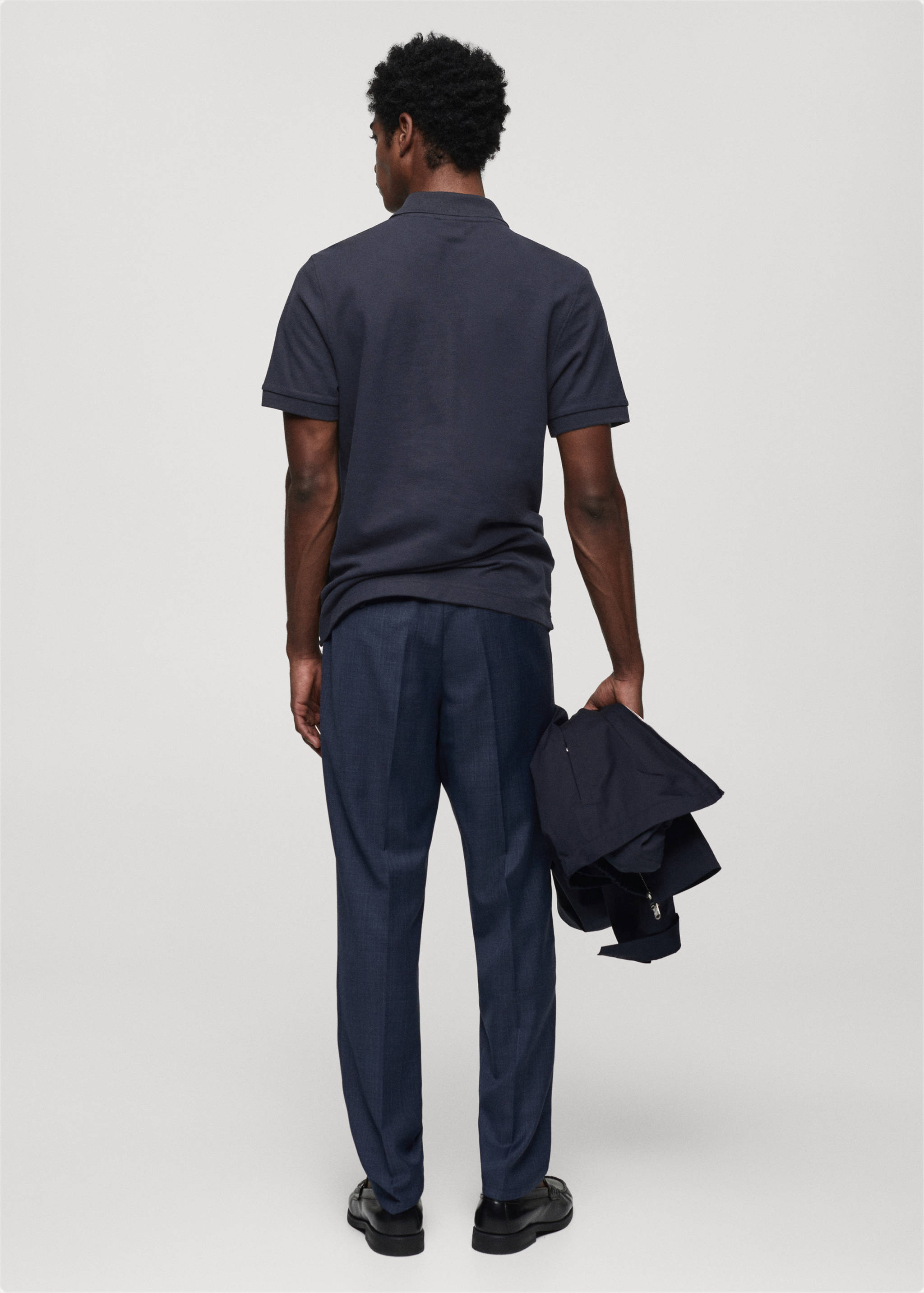 100% cotton pique polo shirt - Reverse of the article