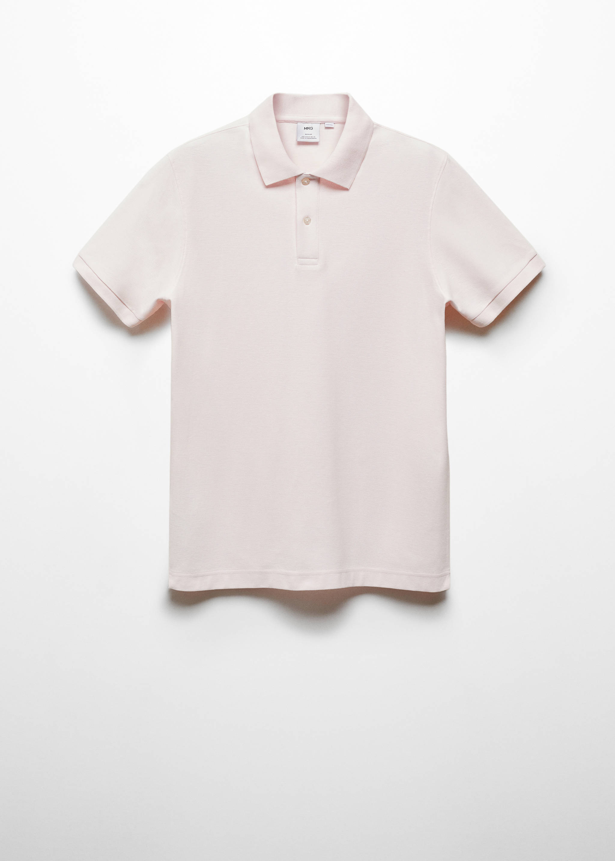 100% cotton pique polo shirt - Article without model