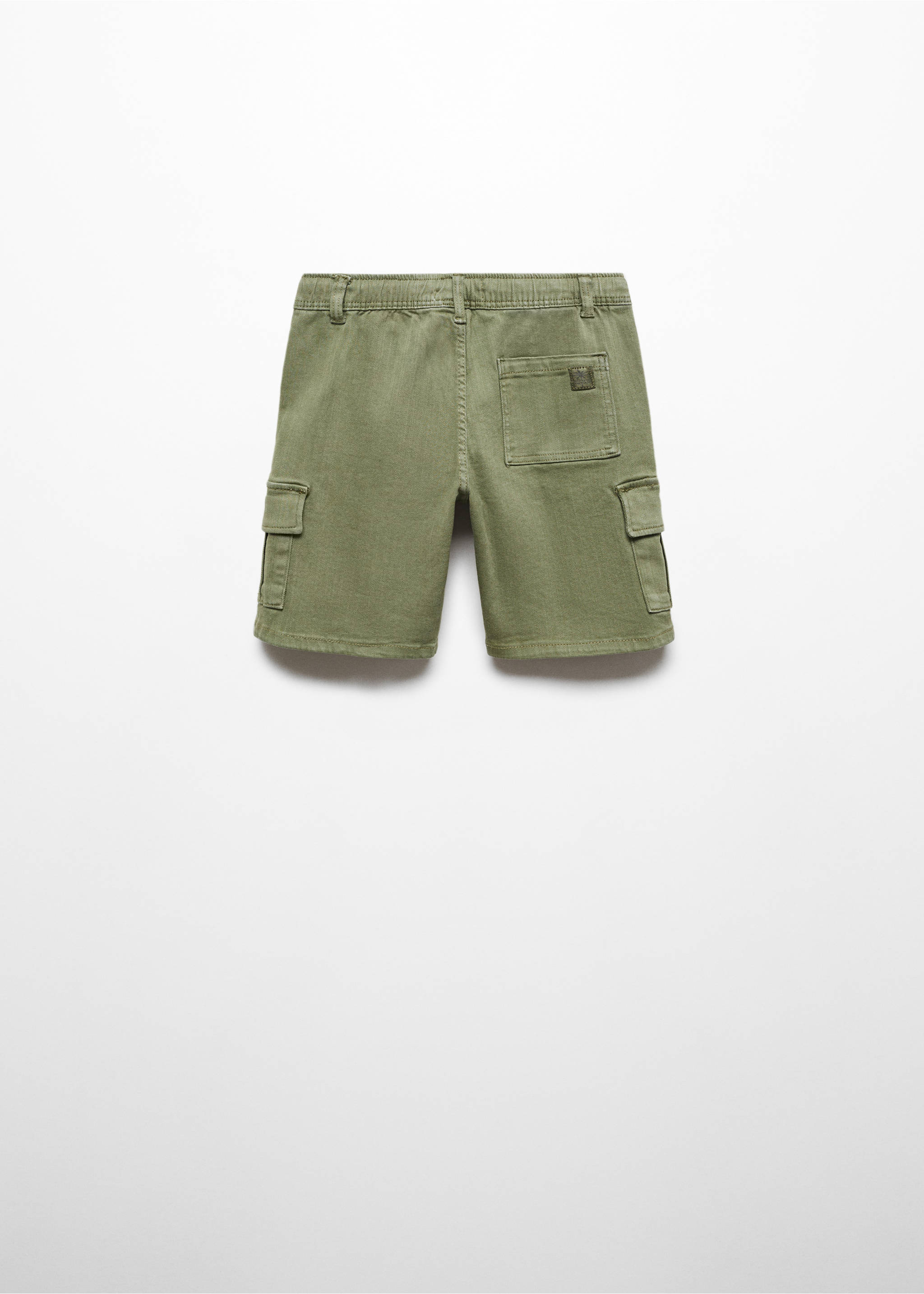 Cargo pockets Bermuda shorts - Reverse of the article, Khaki. Ref: 67075992-00.
