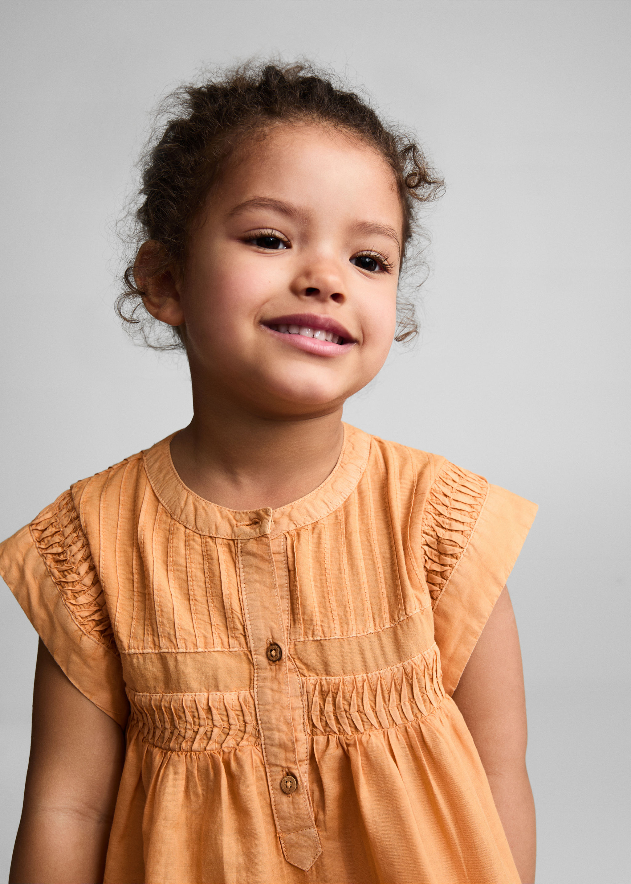 Blouse plissée teinture naturelle - Détail de l'article 1