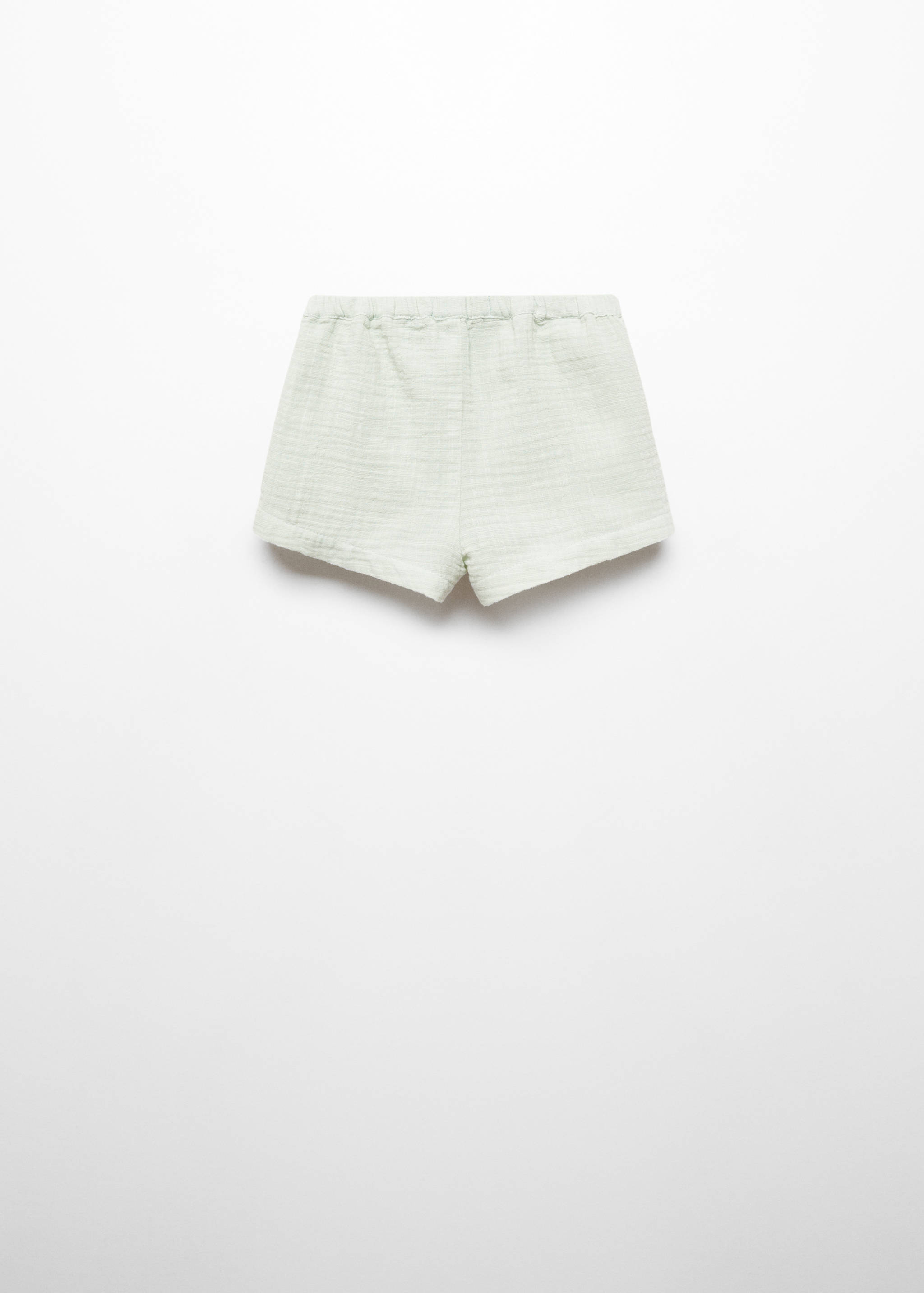 Cotton drawstring waist shorts - Reverse of the article