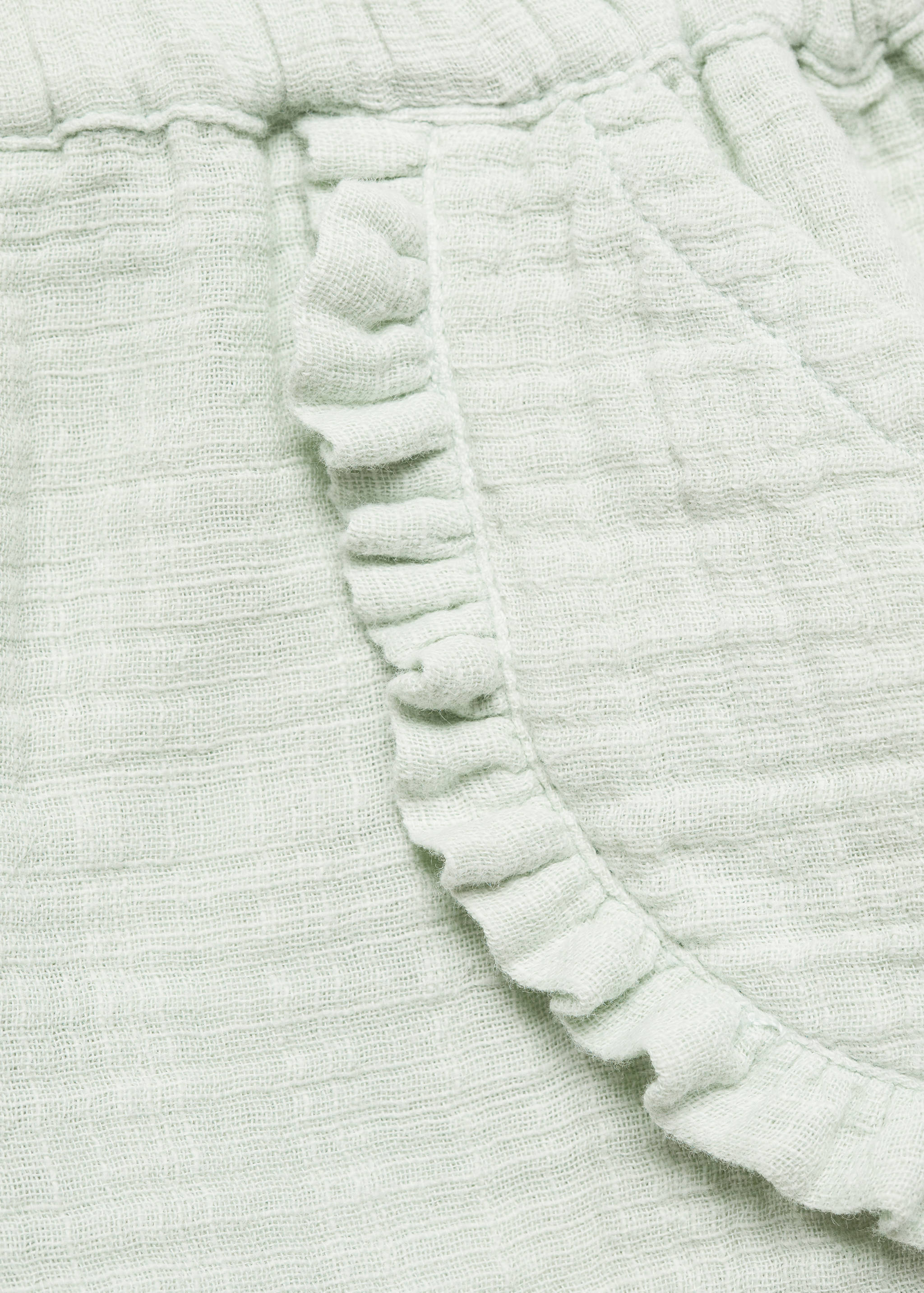 Cotton drawstring waist shorts - Details of the article 8