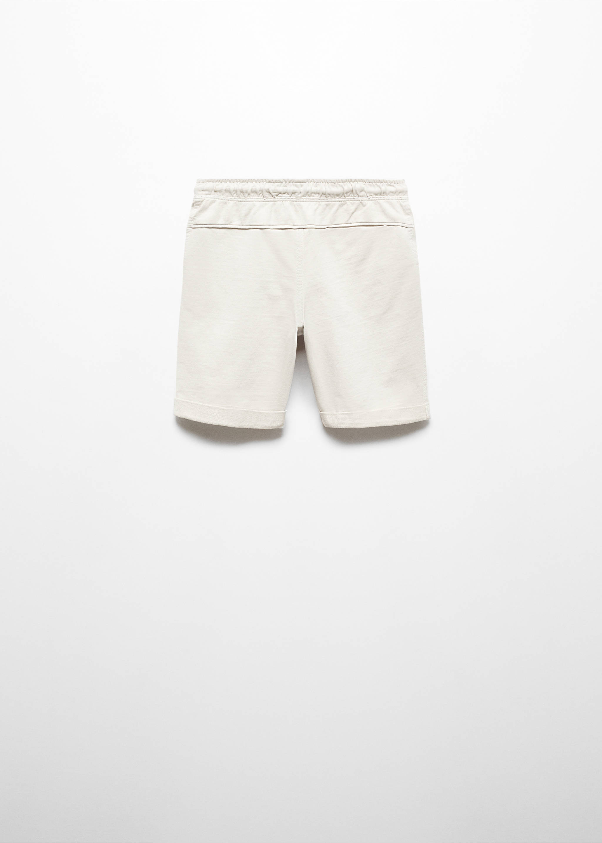 Elastic waist Bermuda shorts - Reverse of the article, Ice Grey. Ref: 67075999-00.