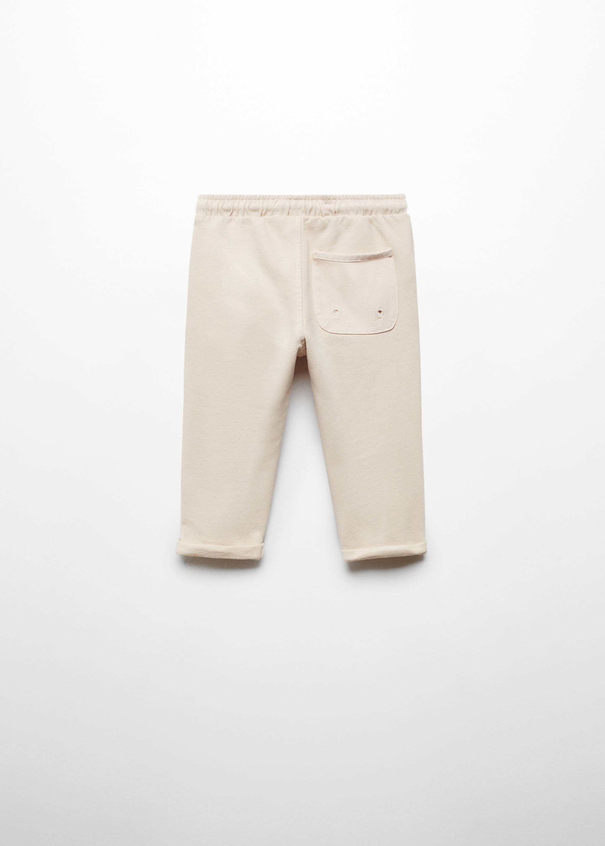 Cotton jogger-style trousers - Reverse of the article