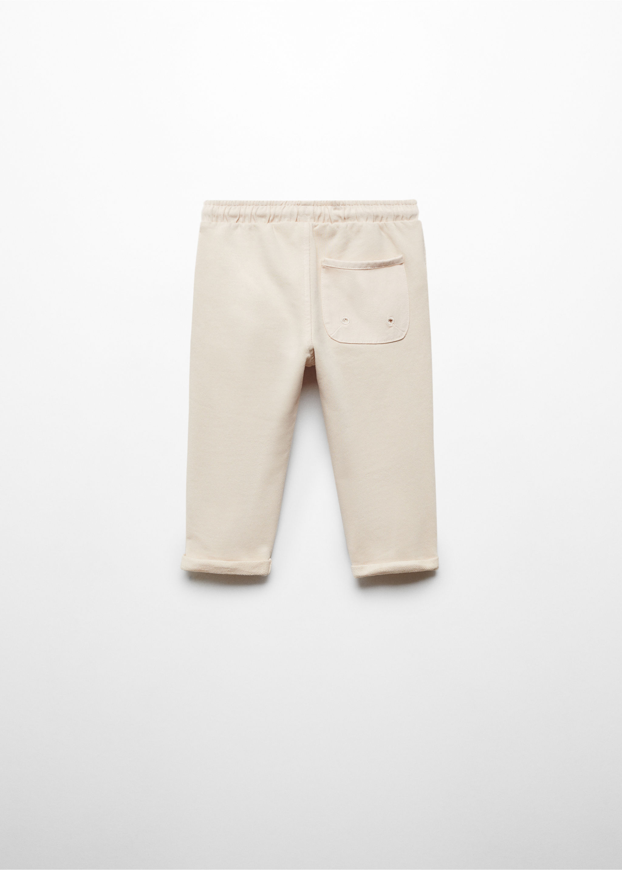 Cotton jogger-style trousers - Reverse of the article