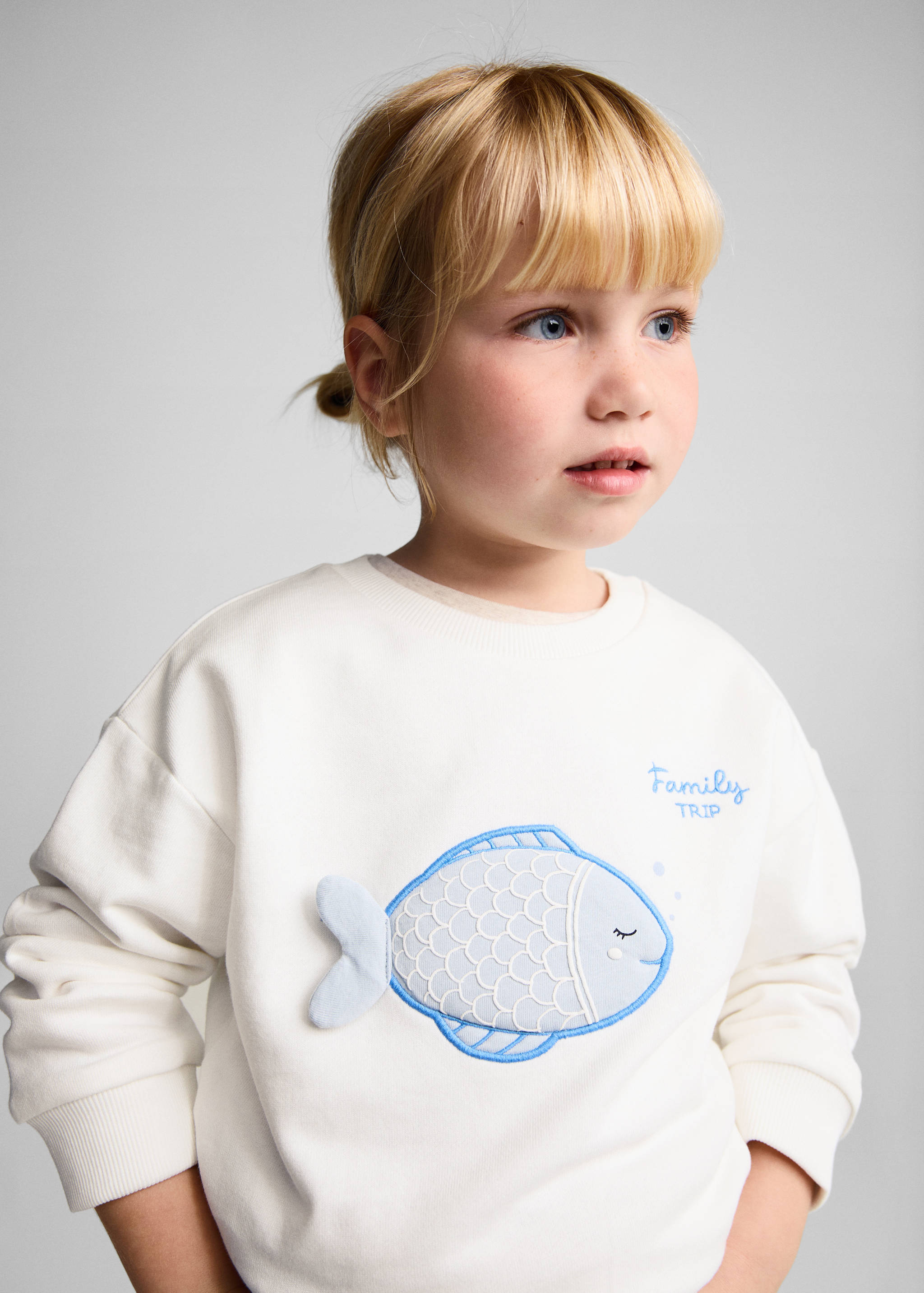 Bavlněná mikina s výšivkou - Detail zboží 1