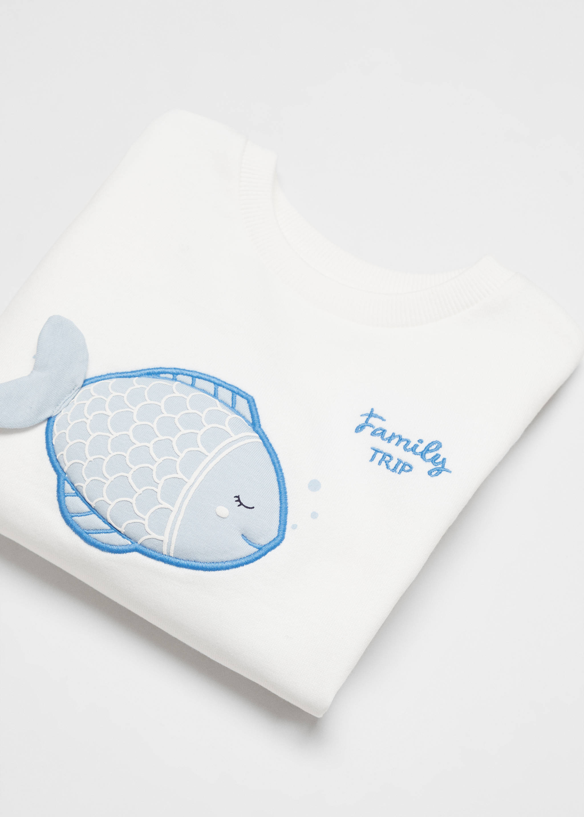 Bavlněná mikina s výšivkou - Detail zboží 8