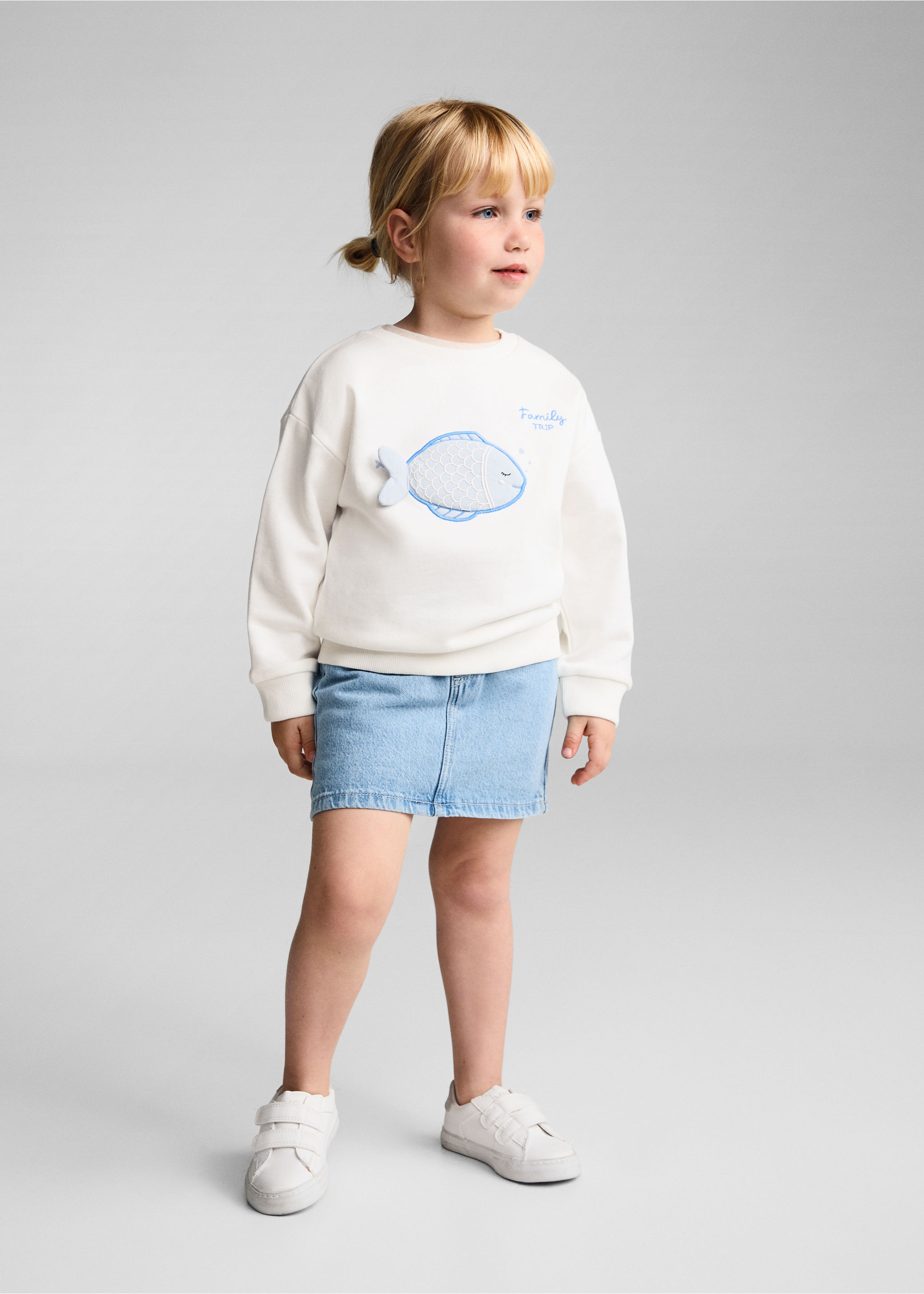 Sudadera algodón bordado - Plano general